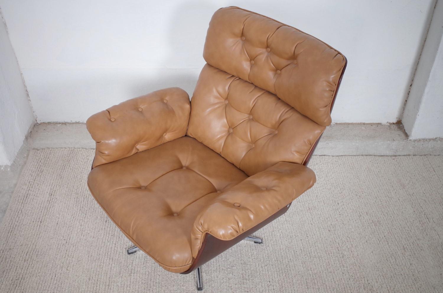 Lounge Chair Attributed to Martin Stoll for Stoll Giroflex, 1960s For Sale 1