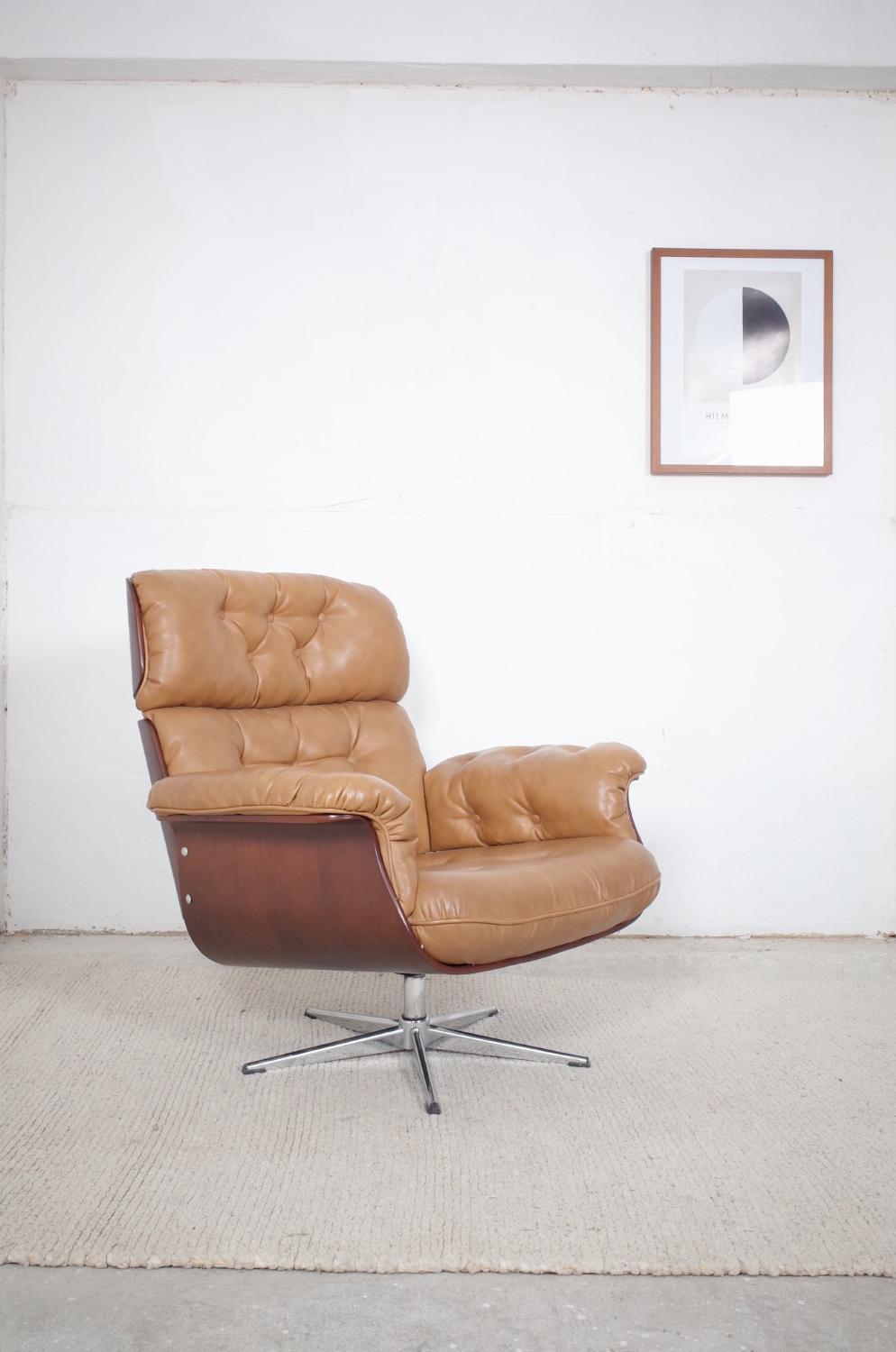 Lounge Chair Attributed to Martin Stoll for Stoll Giroflex, 1960s For Sale 5
