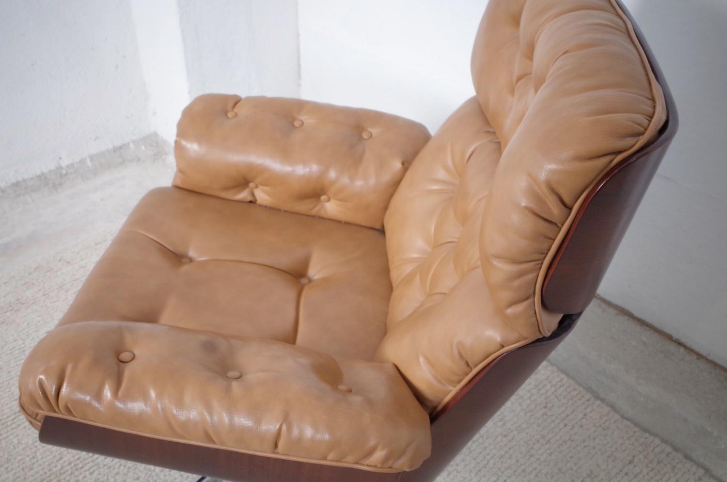 Mid-20th Century Lounge Chair Attributed to Martin Stoll for Stoll Giroflex, 1960s For Sale