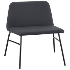 Lounge Chair Bardot Met, Fabric, Metal, Black, Red, Green Modern by Emilio Nanni