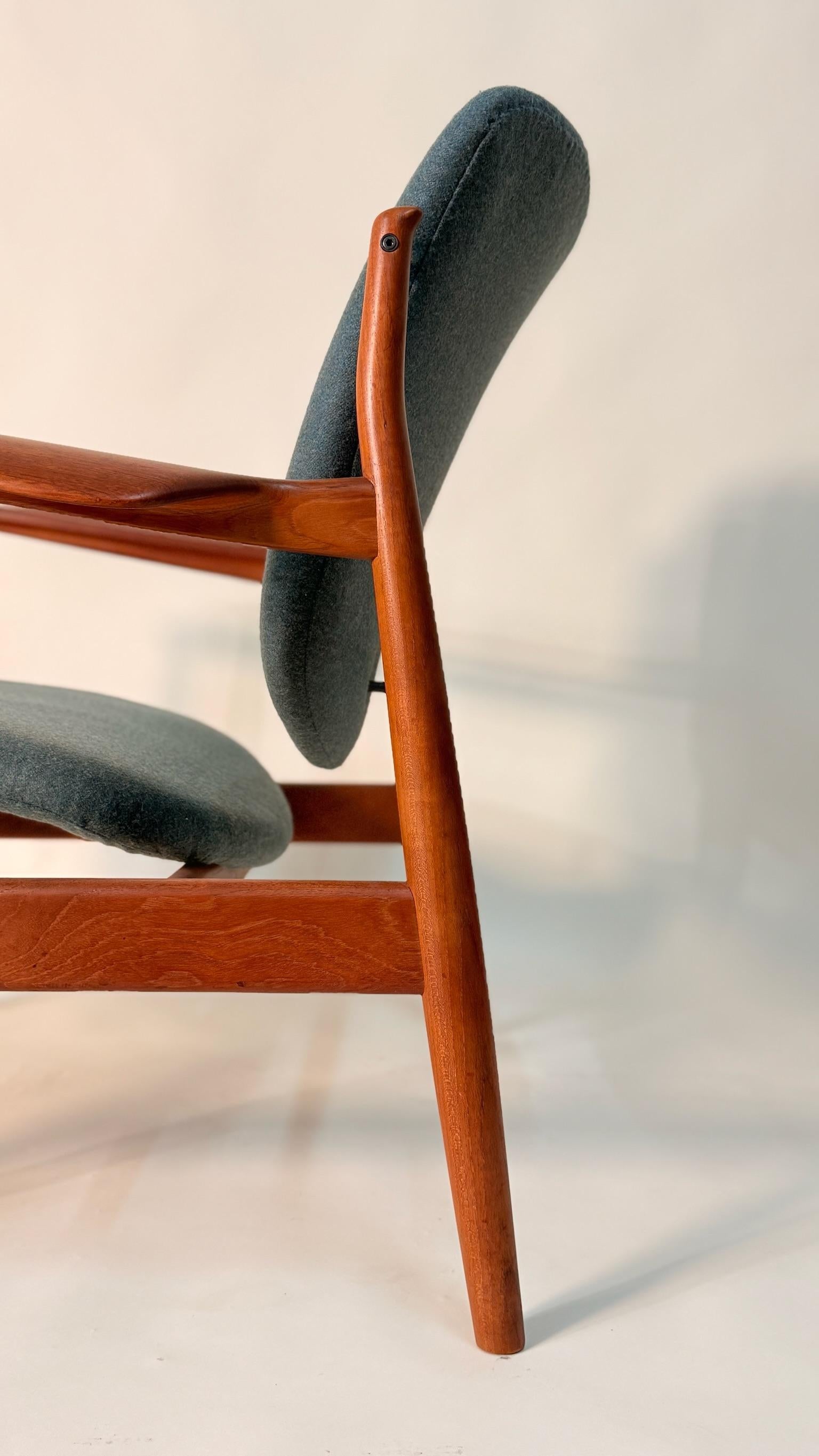 Loungesessel bu Finn Juhl, Modell 136, Loungesessel für France & Son (Wolle) im Angebot