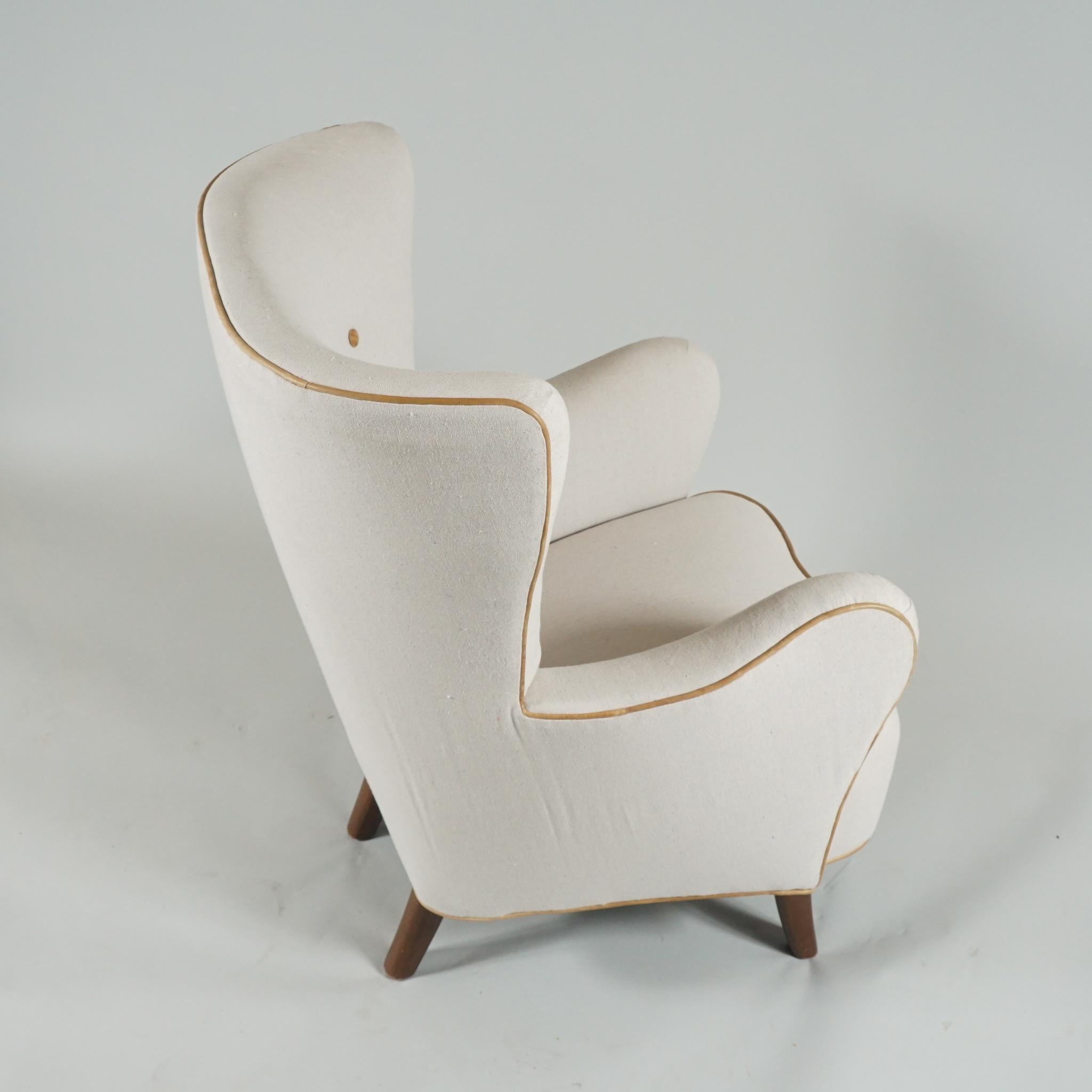 Hand-Crafted Lounge Chair by Alfred Christensen For Sale