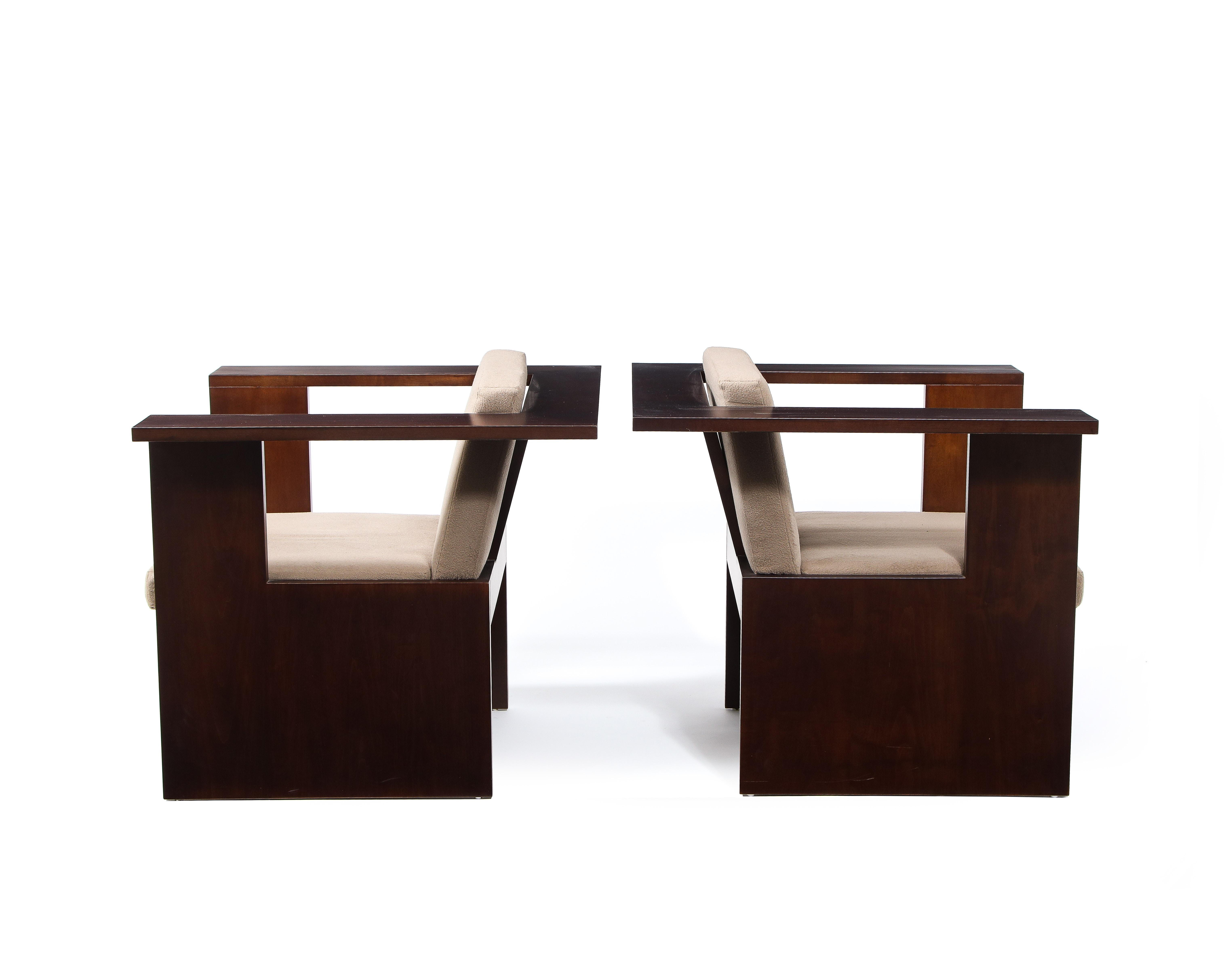 Walnut Ana Meier Single Lounge Chair, USA 2018