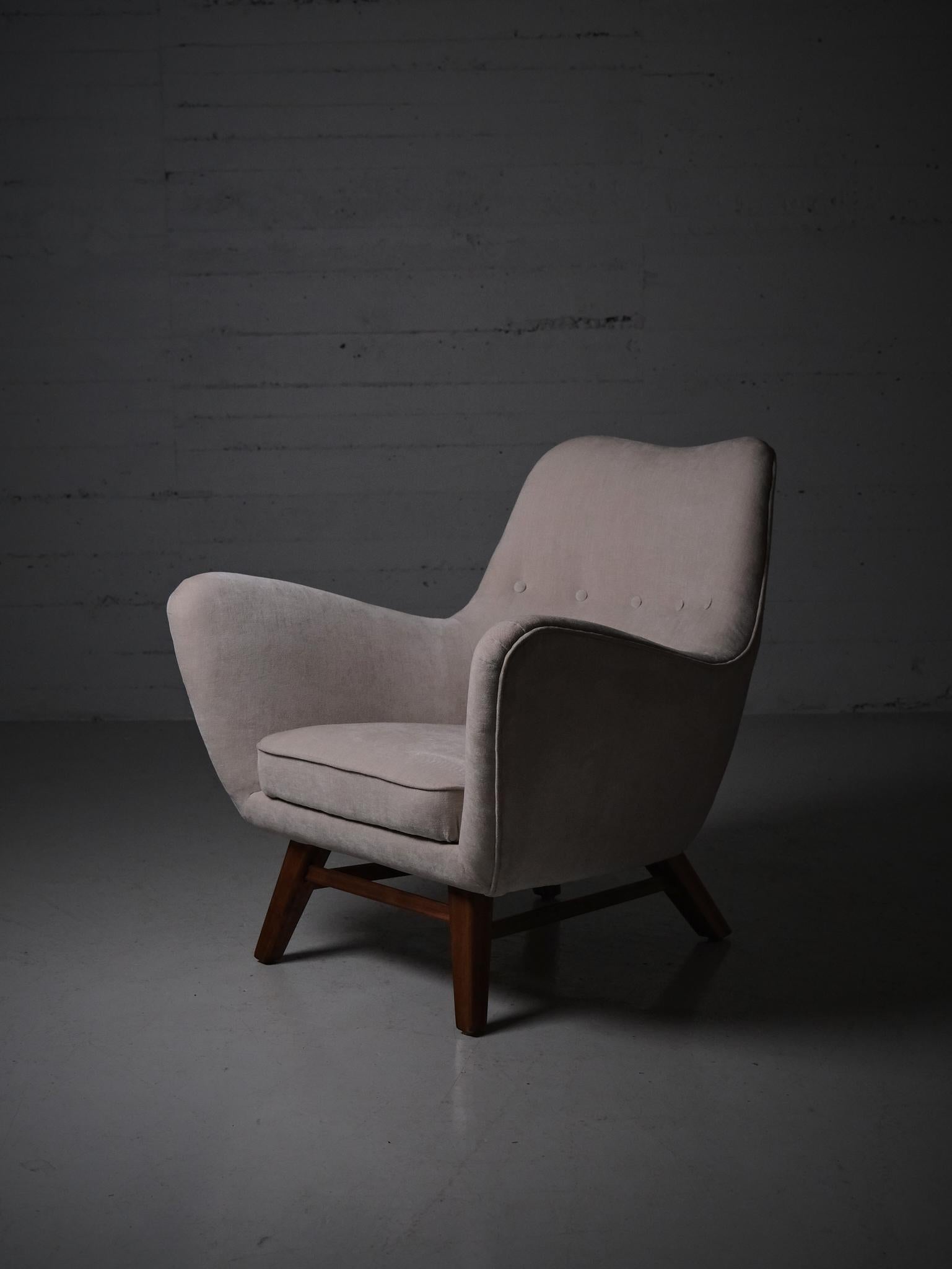 Loungesessel von anonymer Designerin, Schweden, 1950er Jahre (Skandinavische Moderne) im Angebot