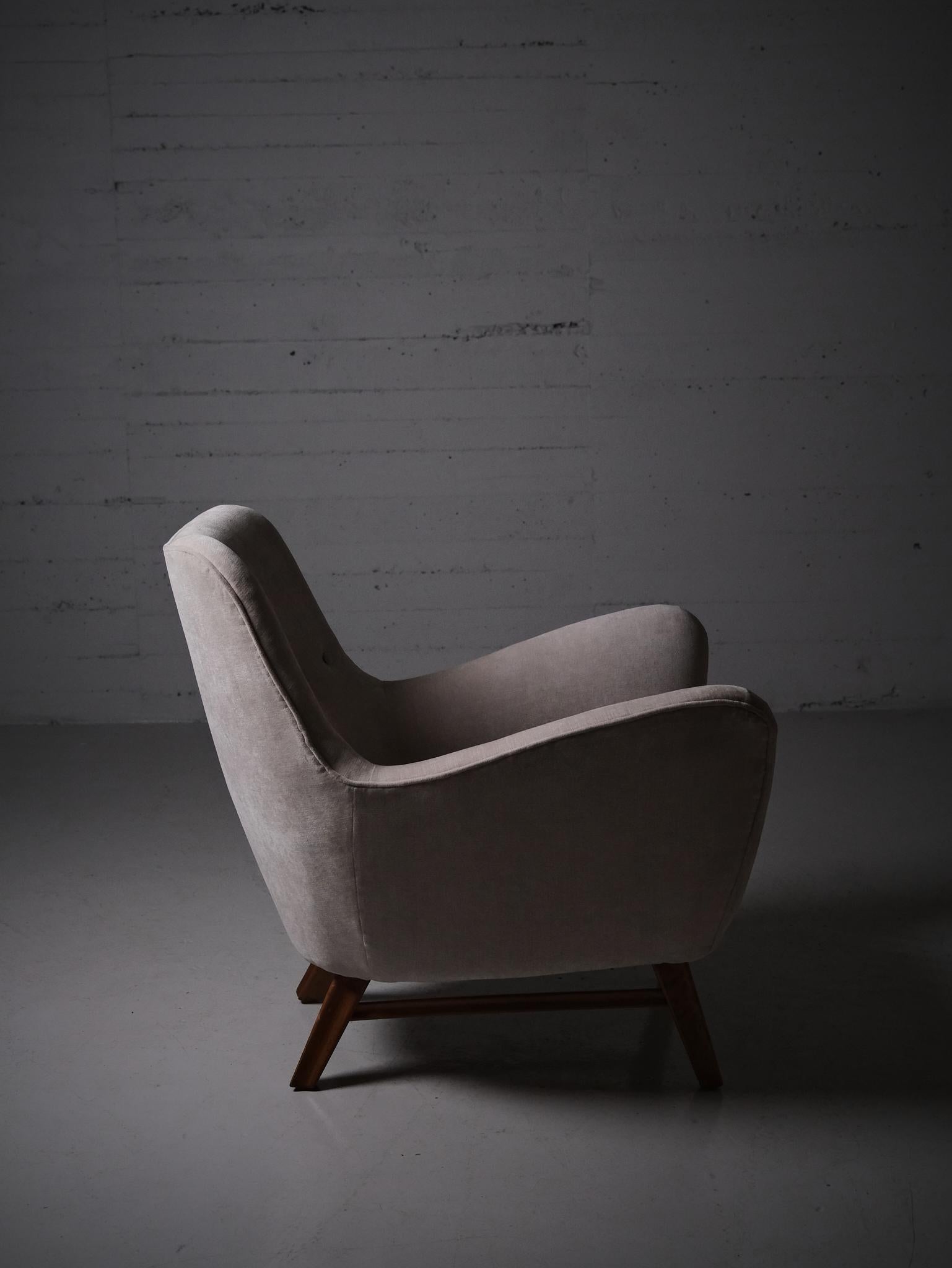 Loungesessel von anonymer Designerin, Schweden, 1950er Jahre (20. Jahrhundert) im Angebot