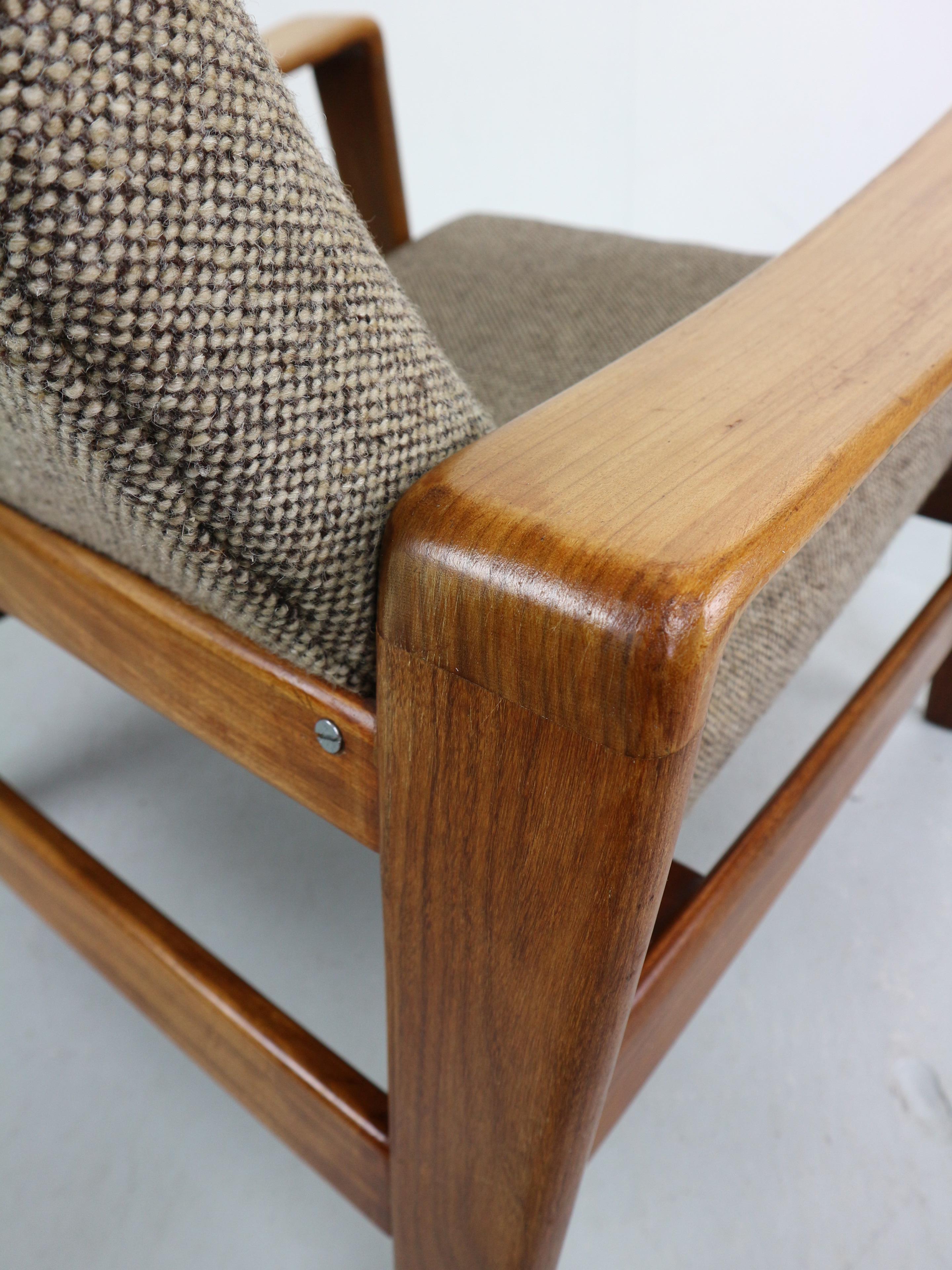 Wool Lounge Chair by Arne Wahl Iversen for Komfort, 1960s