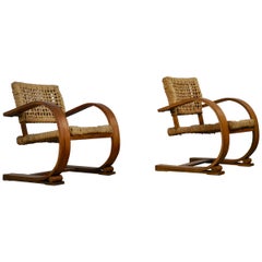 Mid-Century Modern Chaise Longues