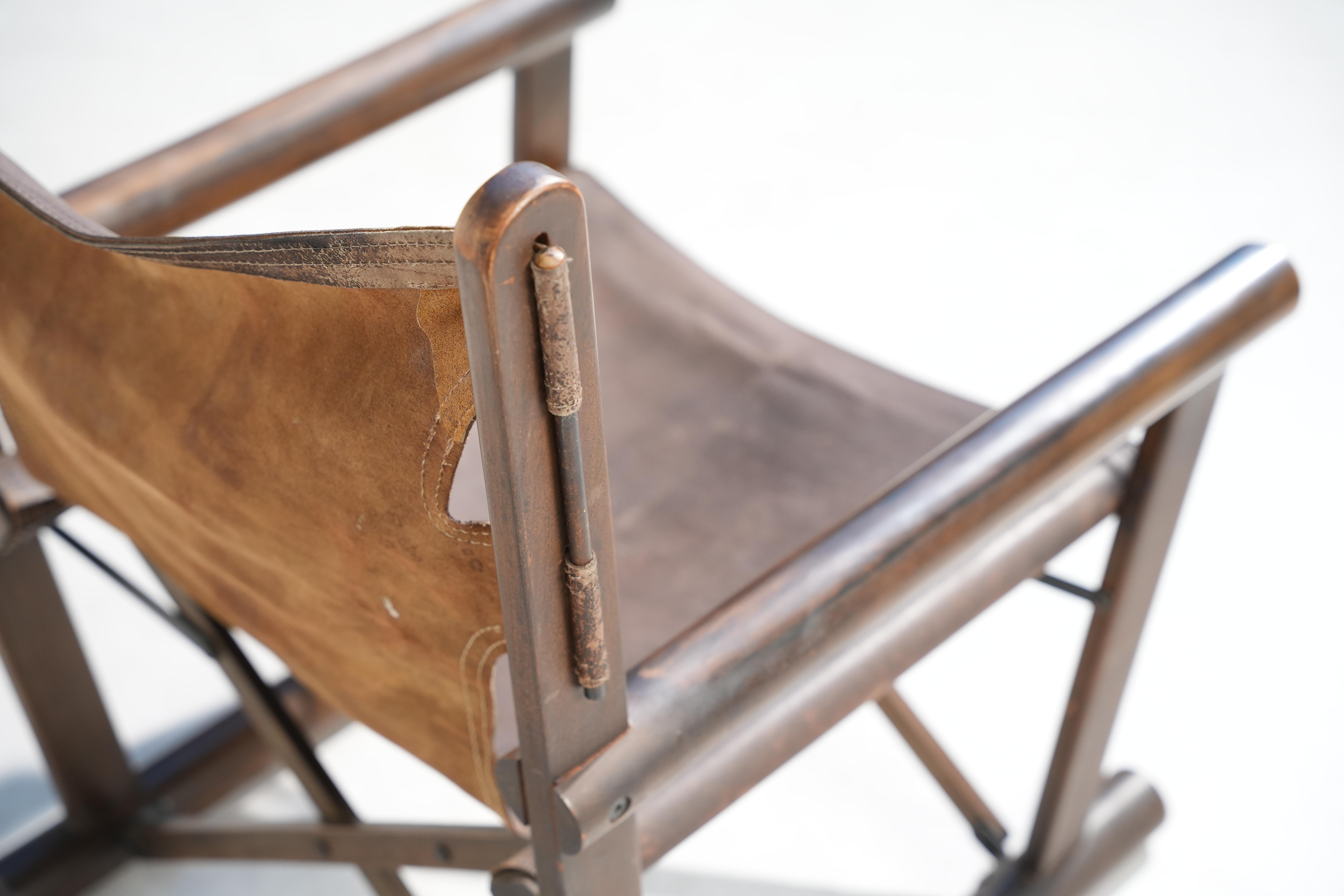 Leather Lounge Chair by Carlo Hauner & Martin Eisler Mod. PL22 for OCA Brazil, 1960s For Sale