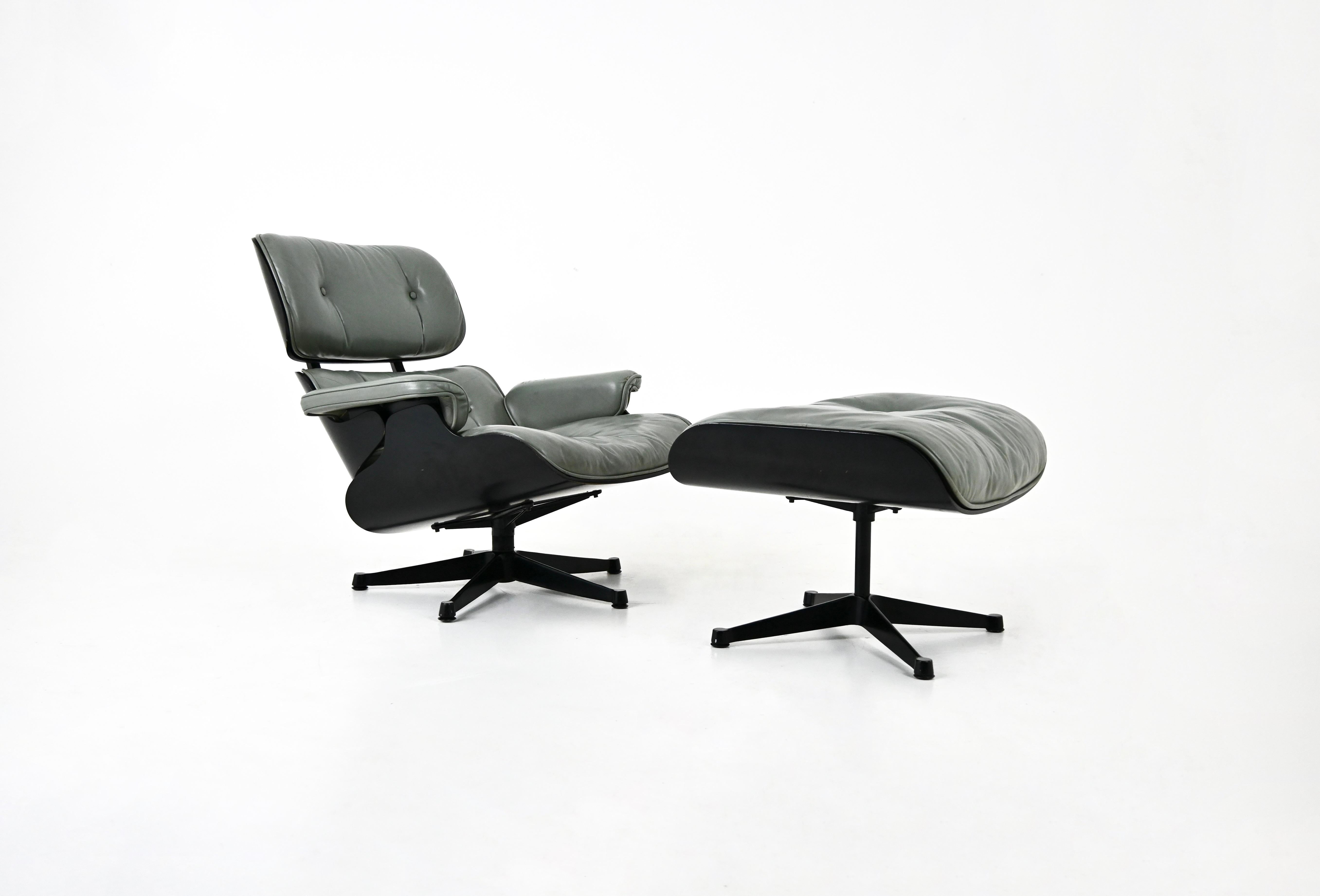 Silla Lounge de Charles and Ray Eames para Herman Miller, años 70 Moderno de mediados de siglo en venta