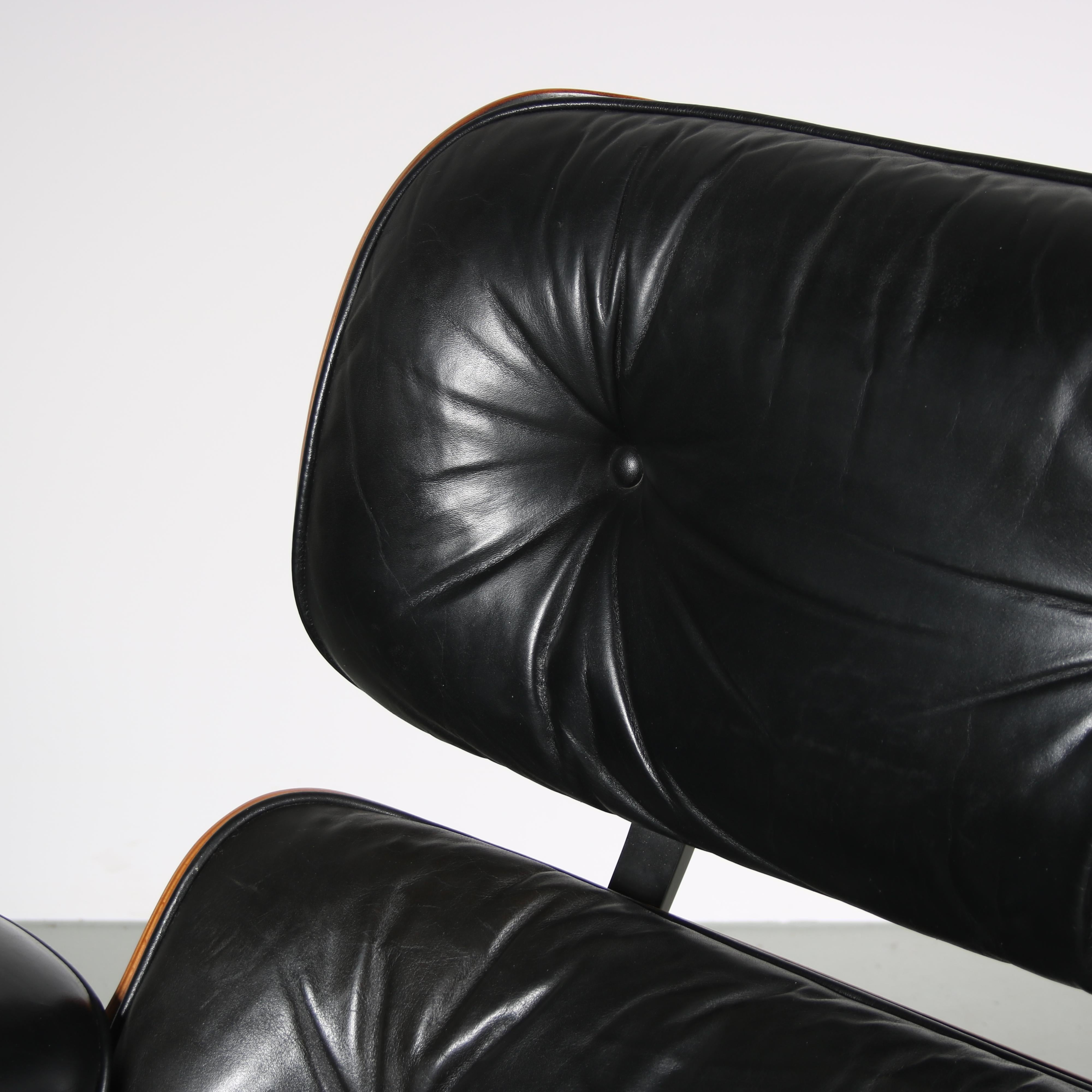 Cuir Chaise longue Charles & Ray Eames pour Herman Miller, États-Unis en vente