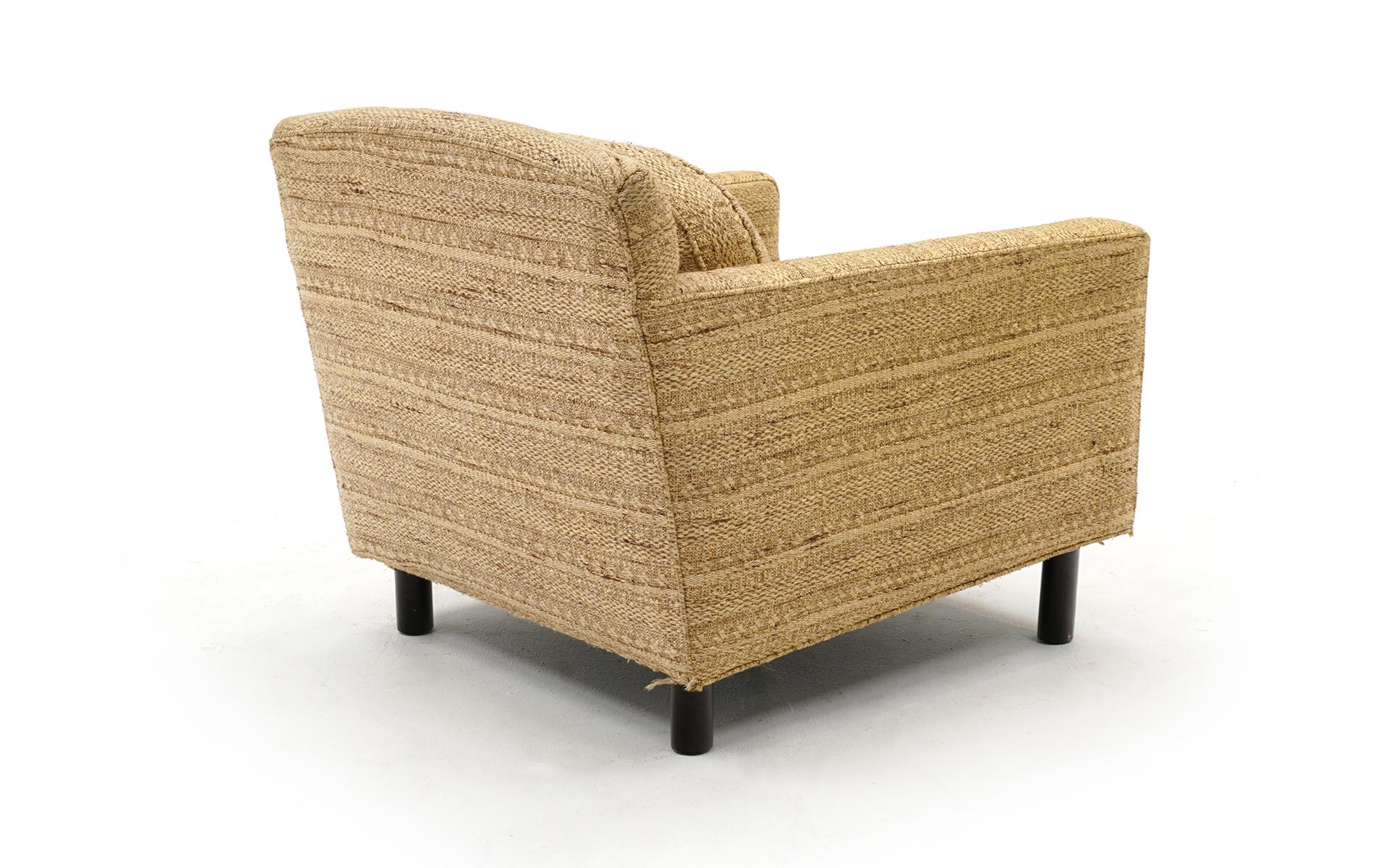 Mid-20th Century Lounge Chair by Edward Wormley for Dunbar Priced to Sell as is for Re-Upholstery