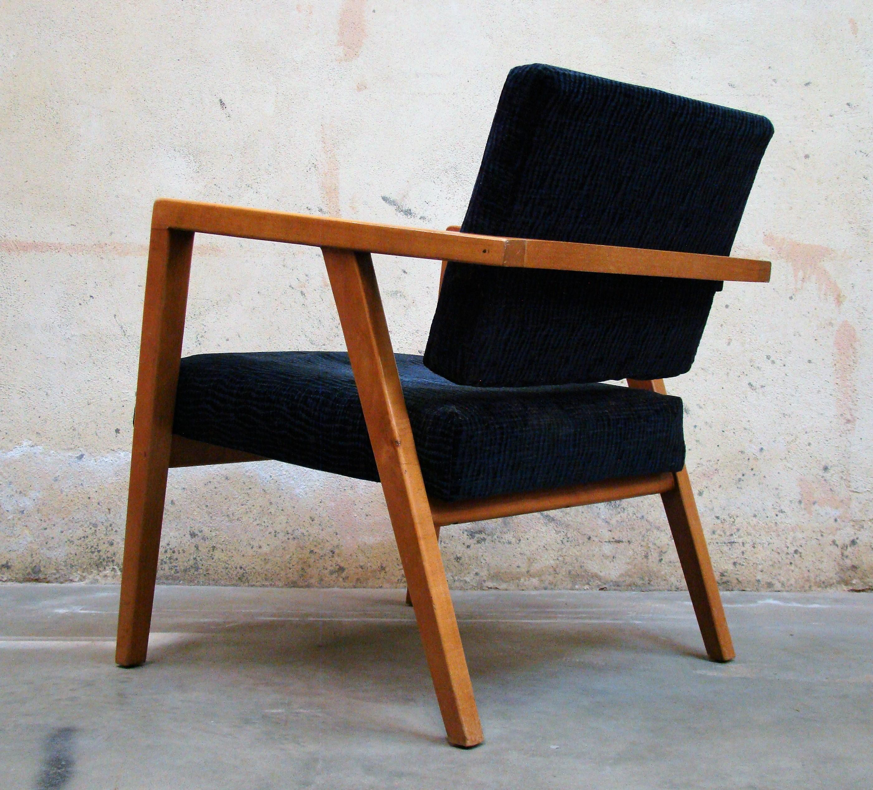 Loungesessel von Franco Albini für Knoll:: um 1952 (Ahornholz)