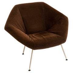 Lounge Chair by Frans Schrofer for 'Young' in Teddy Fabric, the Netherlands