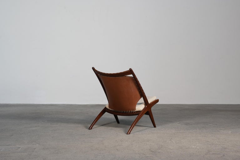 20th Century Lounge Chair by Fredrik Kayser & Adolf Relling for Gustav Bahus, Norway 1955 For Sale