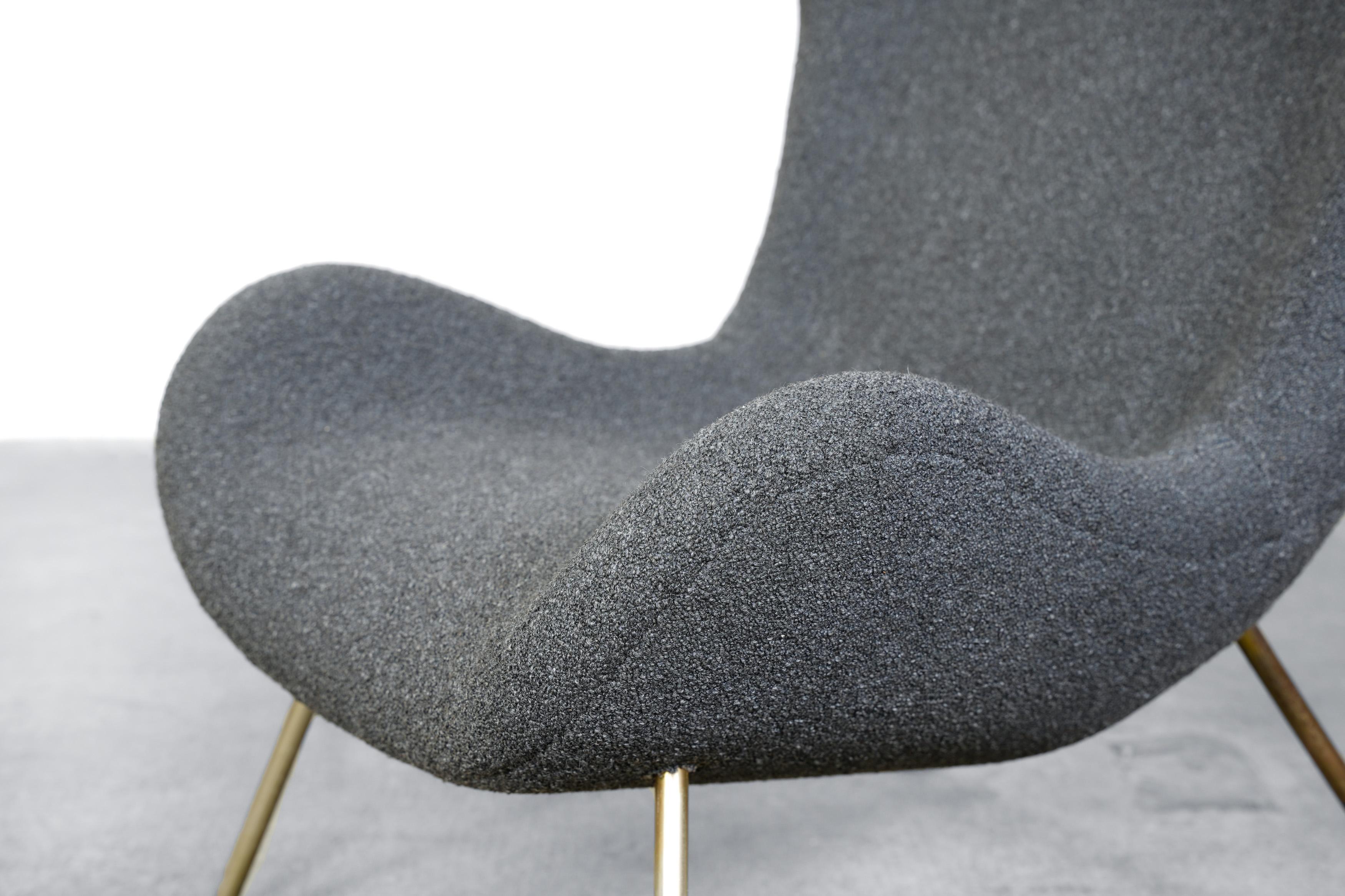 Lounge Chair by Fritz Neth for Correcta in grey, Mod. 