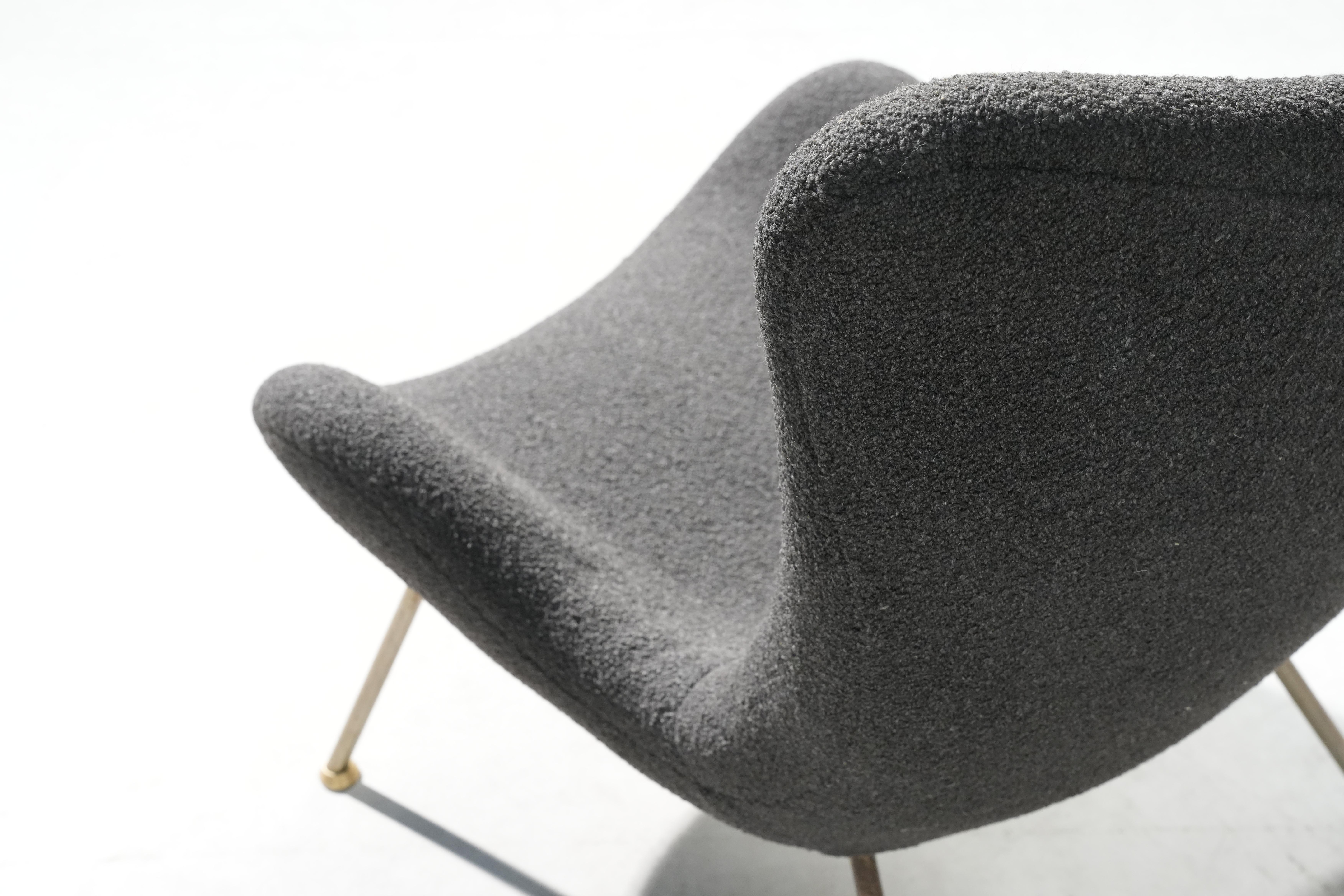 Loungesessel von Fritz Neth für Correcta in Grau, Mod. „Madame“, Deutschland 1955 im Angebot 2