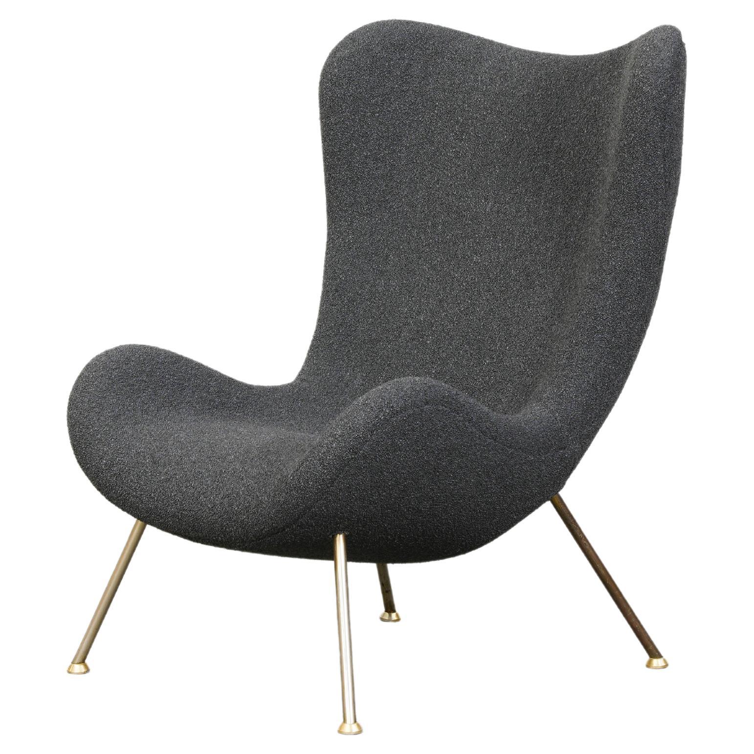 Lounge Chair by Fritz Neth for Correcta in grey, Mod. "Madame", Germany 1955 For Sale