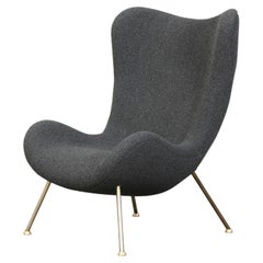 Lounge Chair by Fritz Neth for Correcta in grey, Mod. "Madame", Germany 1955