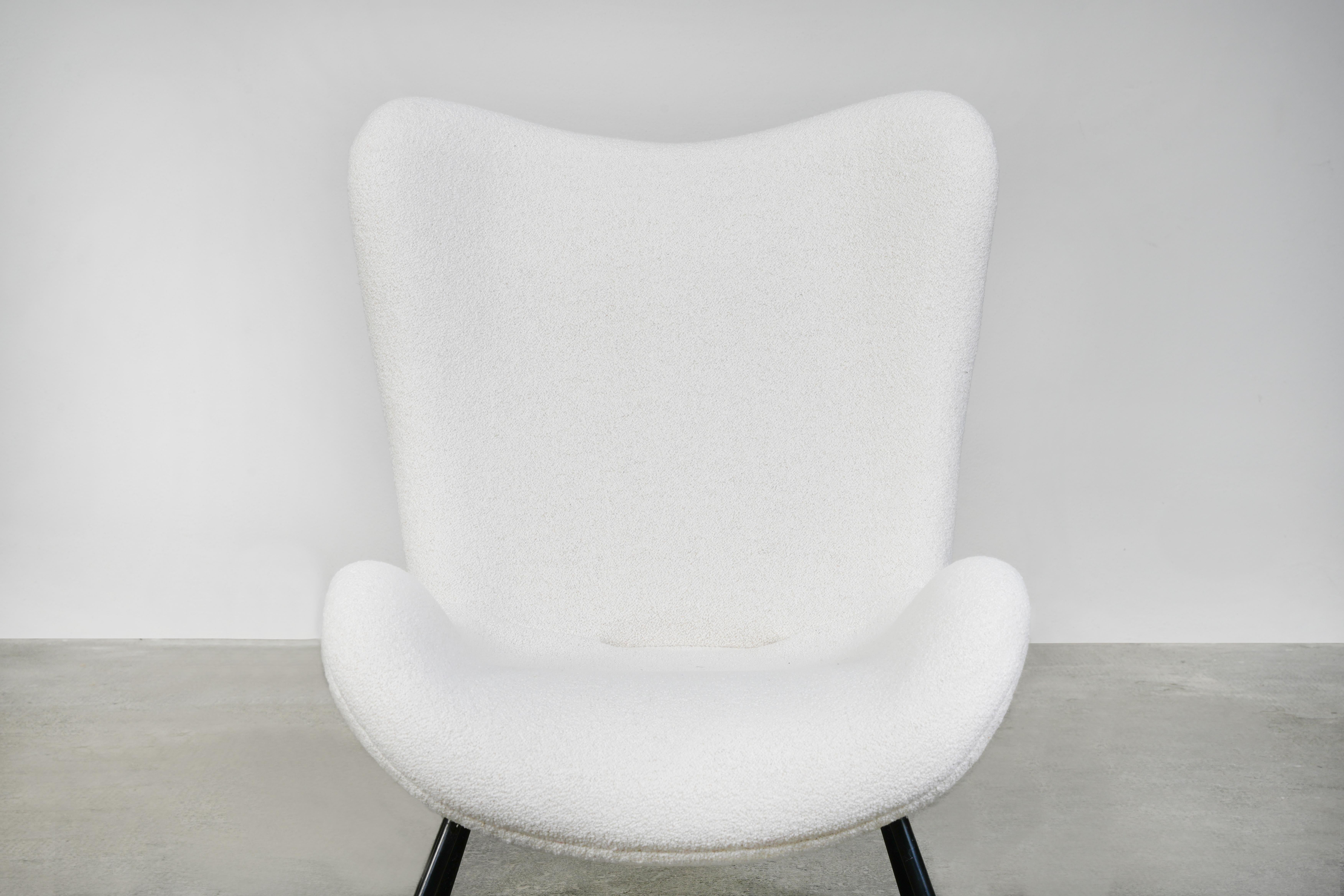 Bouclé Lounge Chair by Fritz Neth for Correcta Mod. 