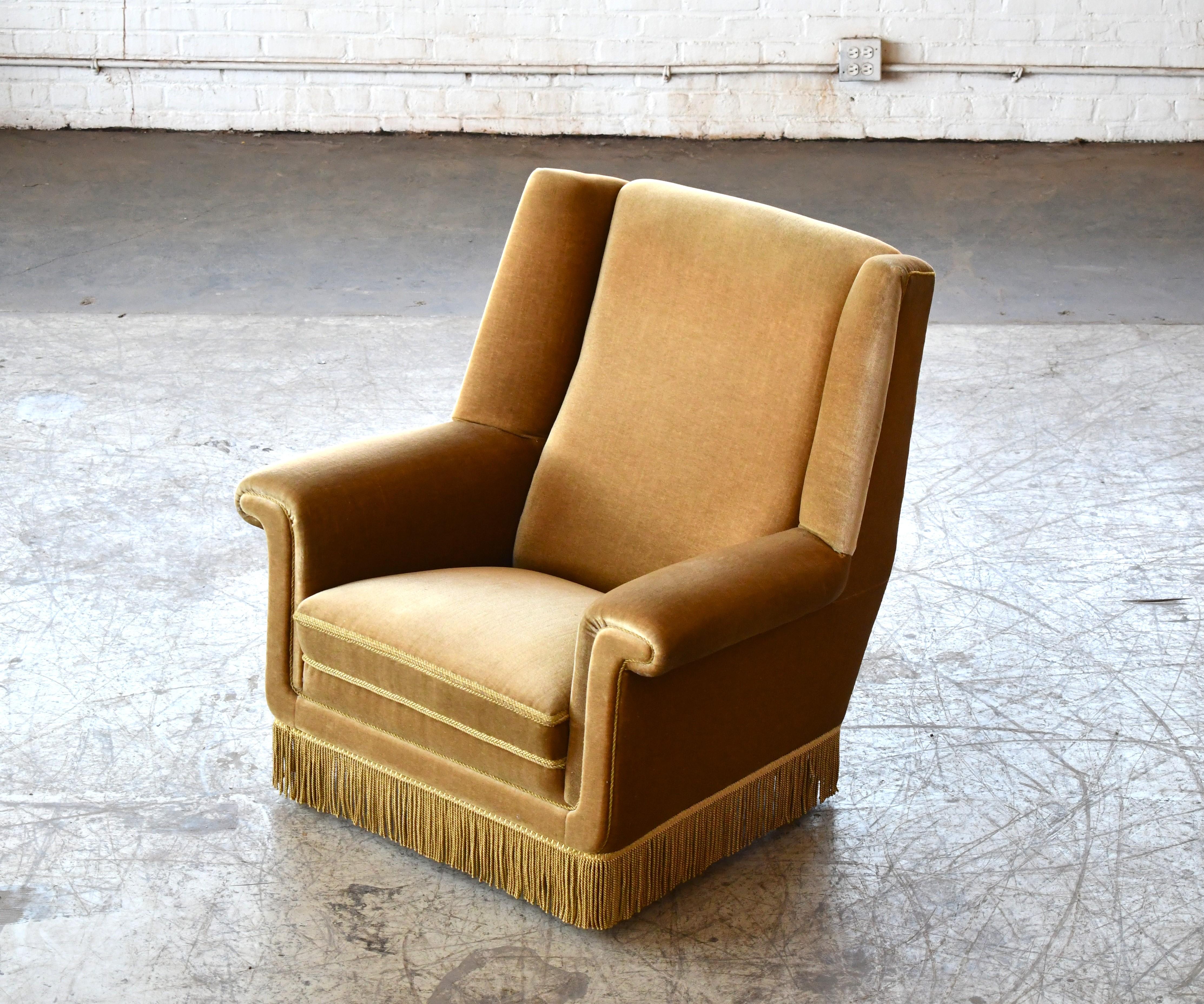 Mid-Century Modern Lounge Chair by Georg Thams by Vejen Mobelfabrik Denmark 1968 For Sale