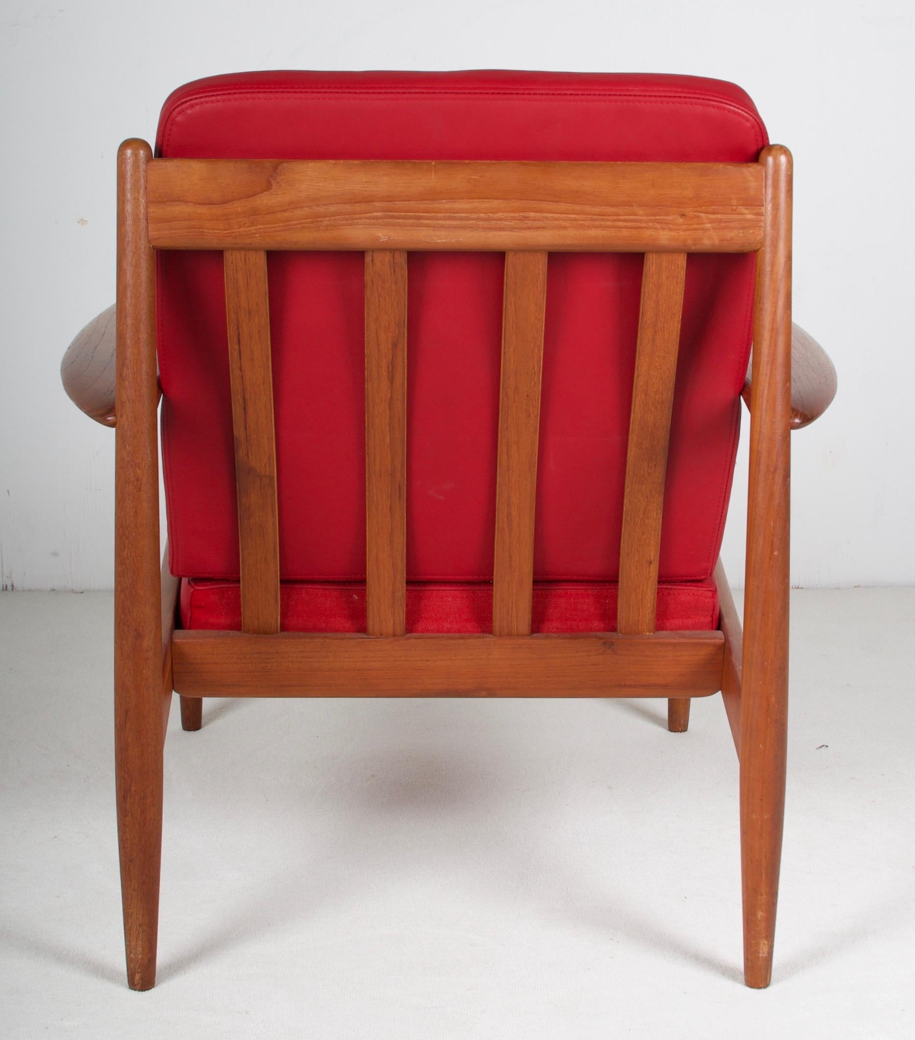 Danish Mid Century Lounge Chair by Grete Jalk for France and Daverkosen, 