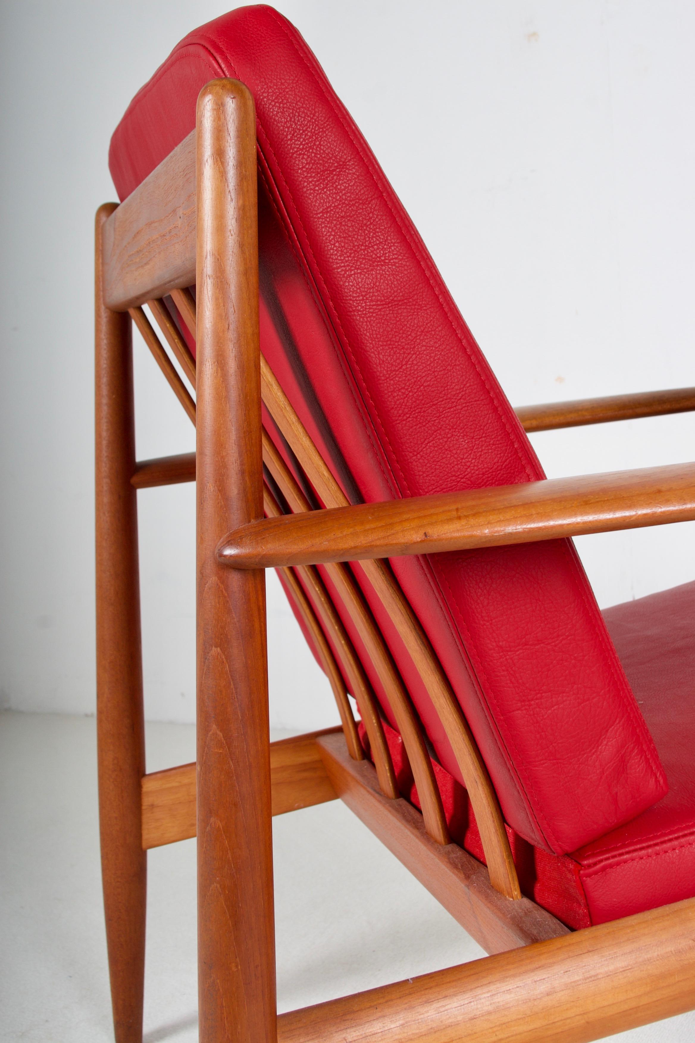 Mid-20th Century Mid Century Lounge Chair by Grete Jalk for France and Daverkosen, 