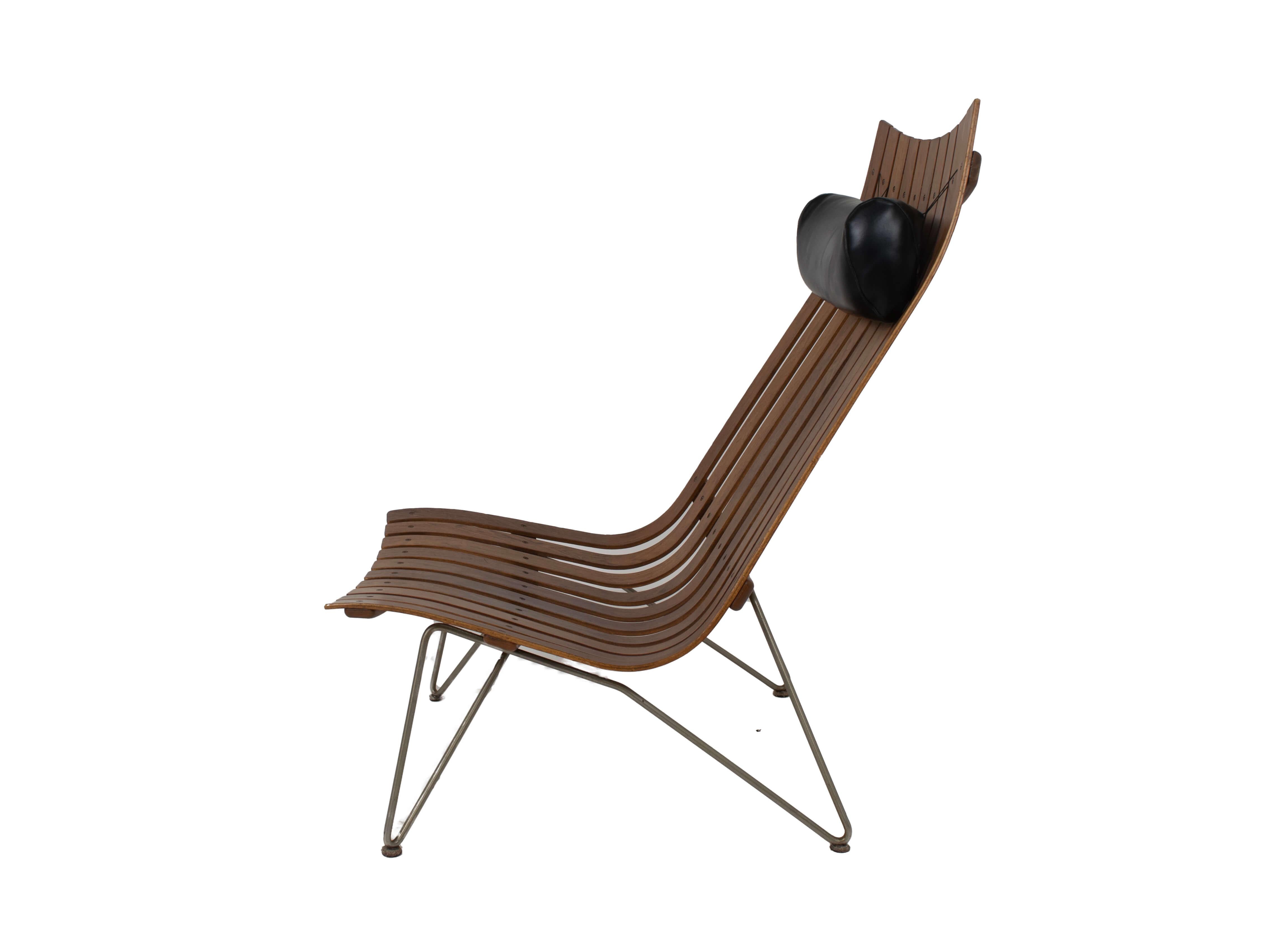Veneer Lounge Chair by Hans Brattrud Model Scandia for Hove Møbler, Norway, 1960s