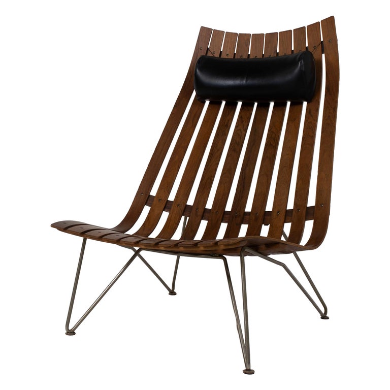 Lounge Chair by Hans Brattrud Model Scandia for Hove Møbler, Norway, 1960s  at 1stDibs