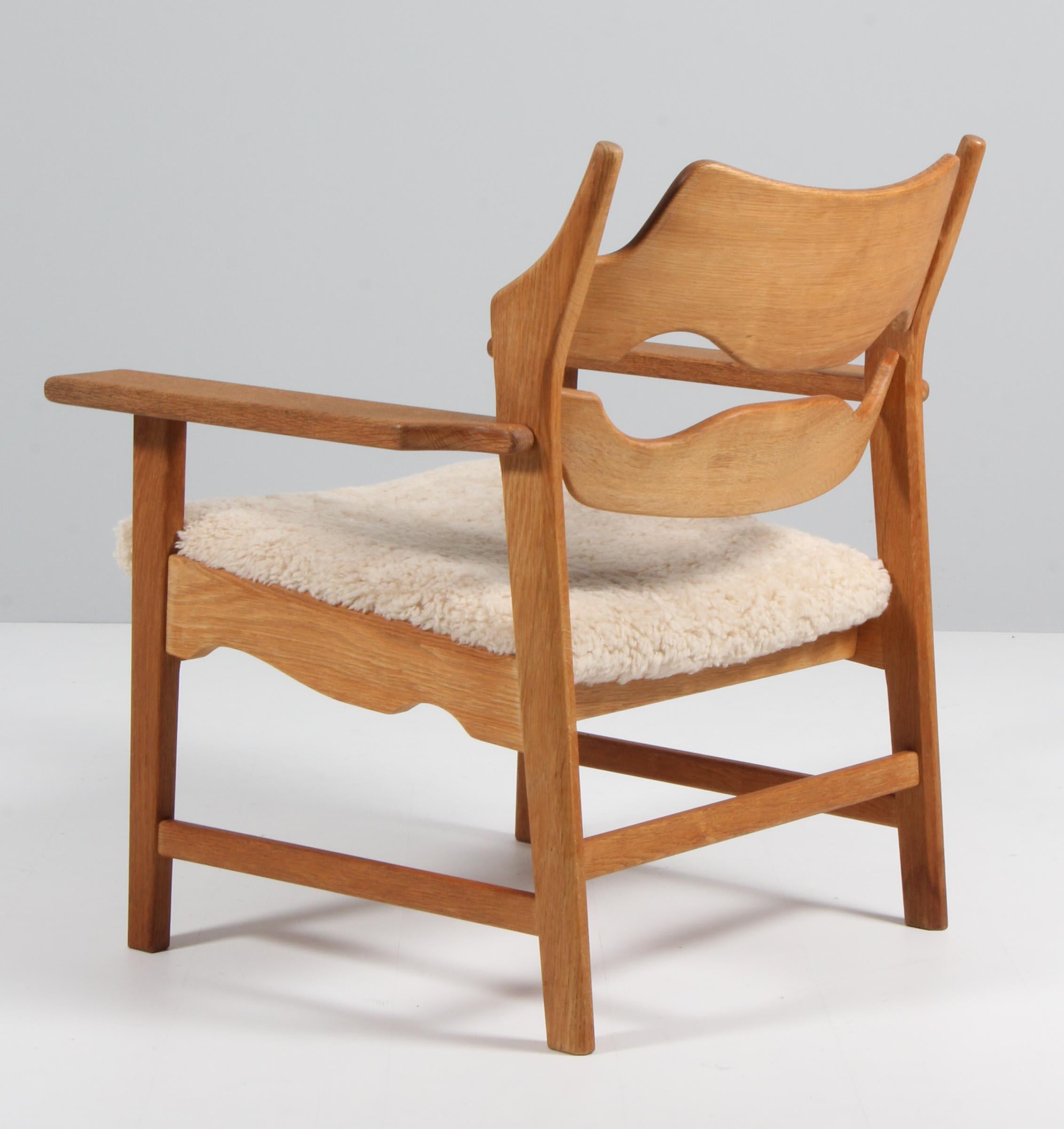 Lambskin Lounge Chair by Henning Kjærnulf