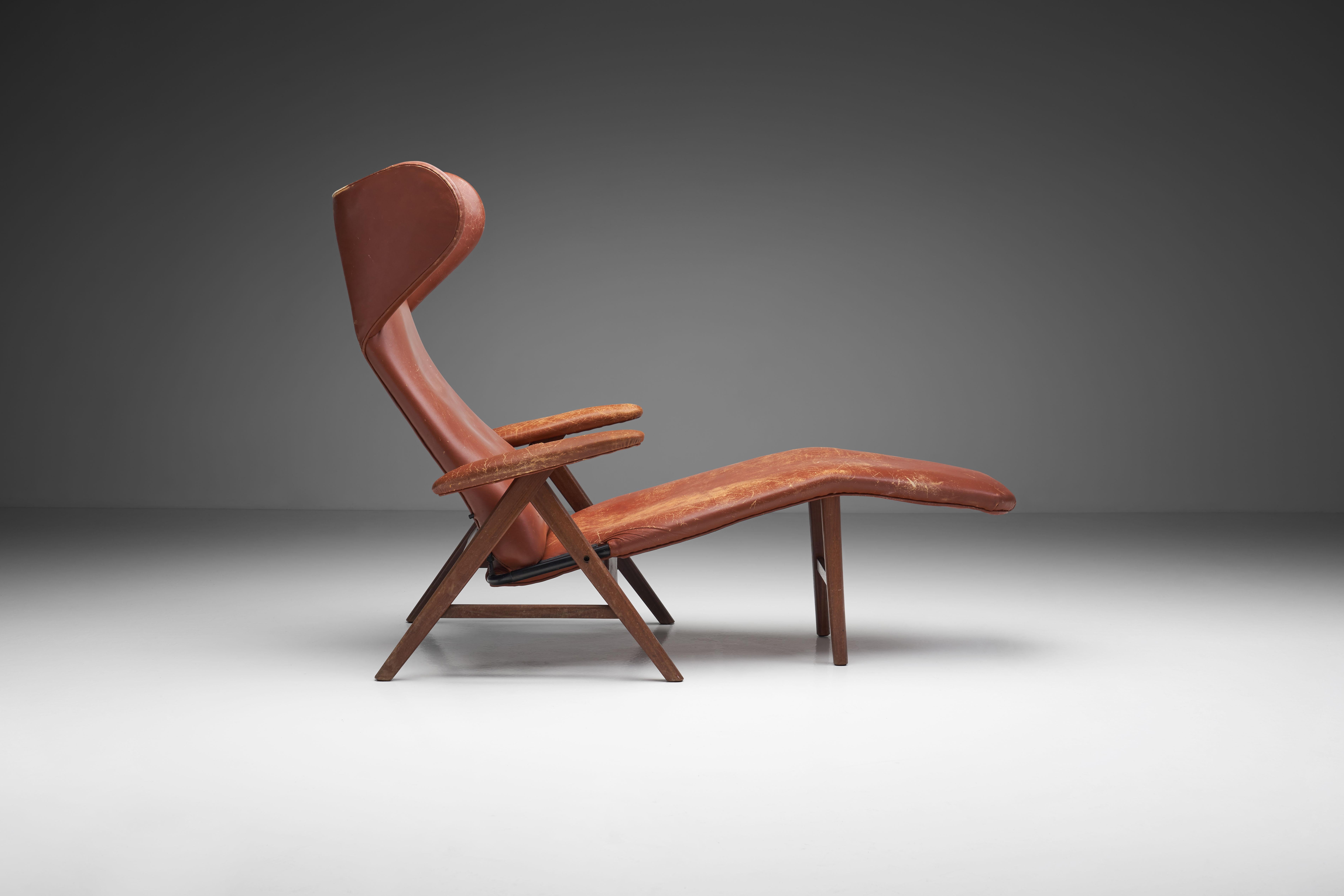 Mid-Century Modern Lounge Chair by H.W. Klein Attributed for Bramin, Denmark, 1960s