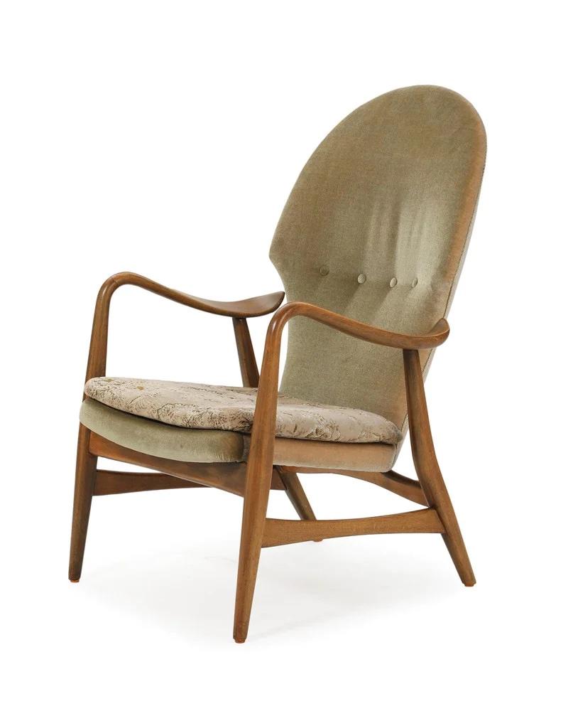 Mid-Century Modern Lounge Chair by J. Carlsens Mobelfabrik. 
