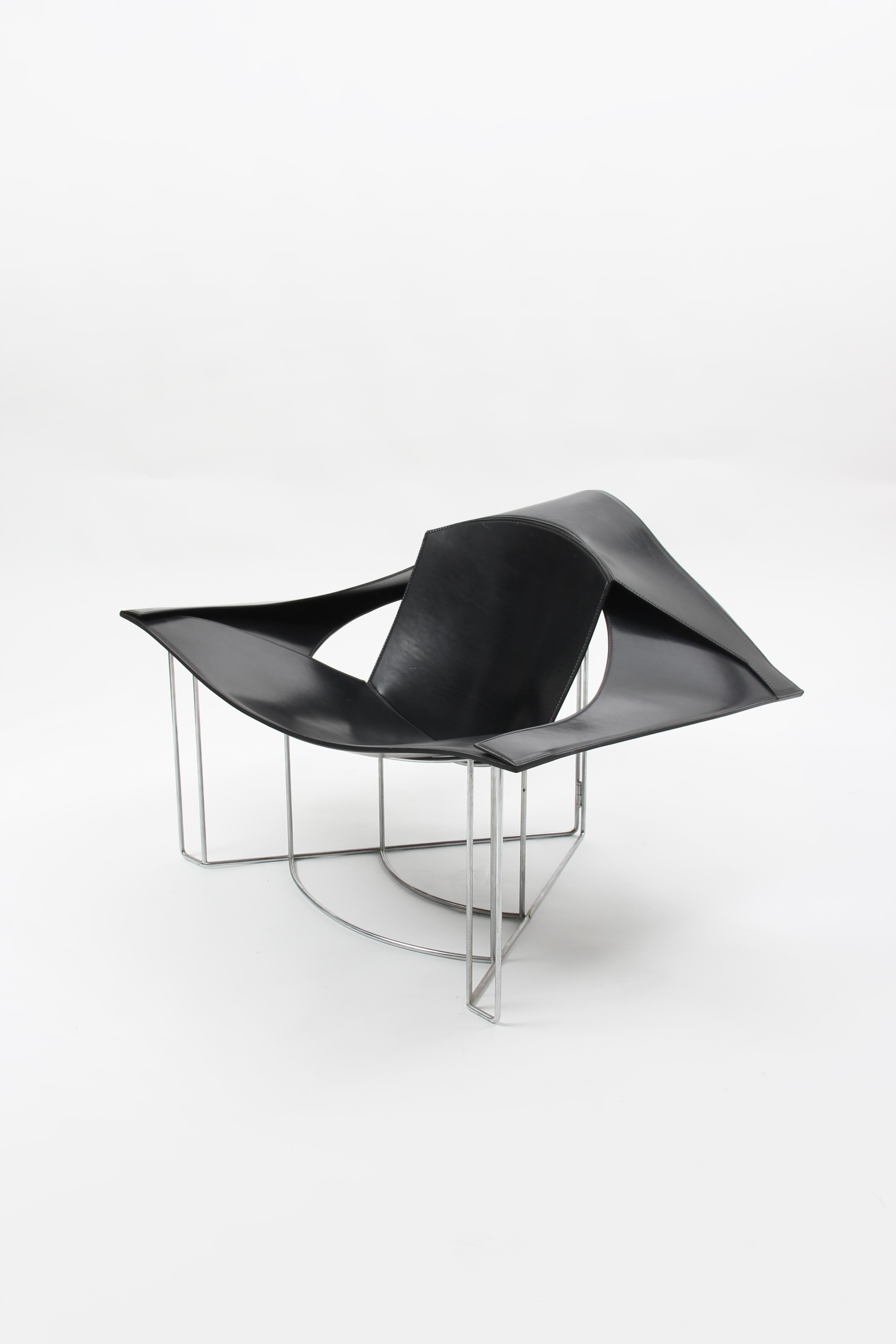 Lounge Chair by Jacques Harold Pollard for Matteo Grassi, 1990s In Good Condition In Milano, Lombardia