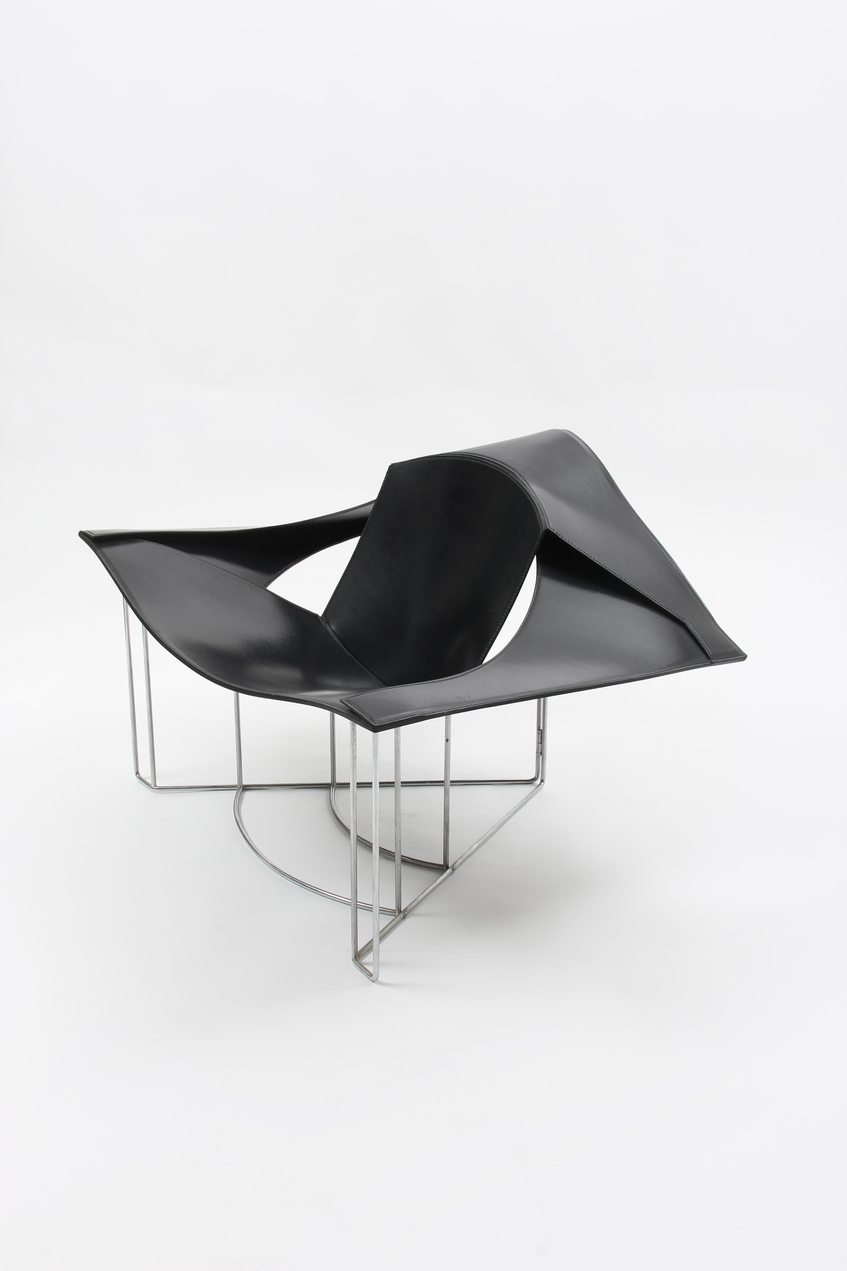 Late 20th Century Lounge Chair by Jacques Harold Pollard for Matteo Grassi, 1990s For Sale