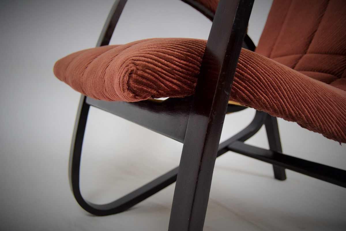 Fabric Lounge Chair by Jan Vaněk, 1930s For Sale