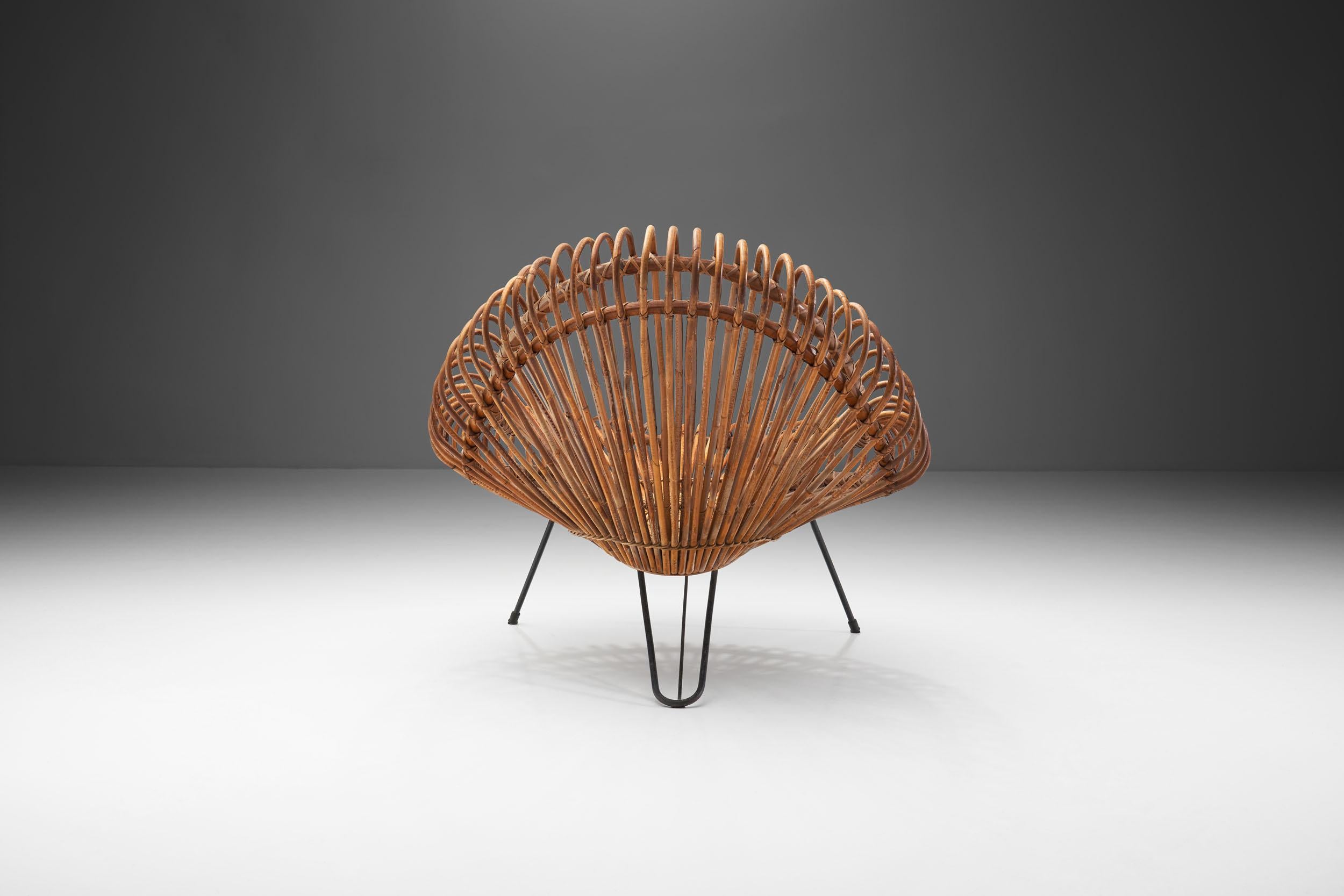 Woven Lounge Chair by Janine Abraham & Dirk Jan Rol for Rougier, France, 1950s