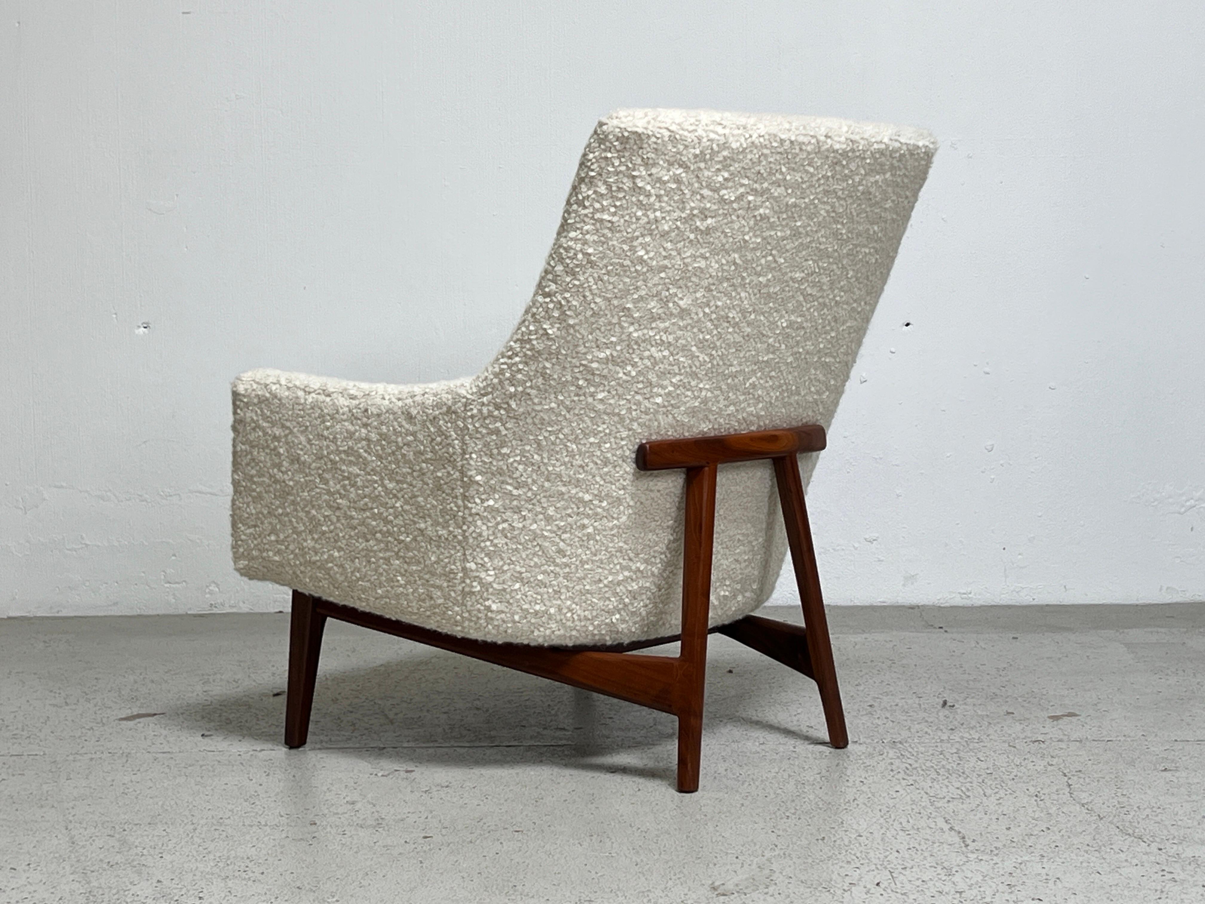 Lounge Chair by Jens Risom In Good Condition For Sale In Dallas, TX