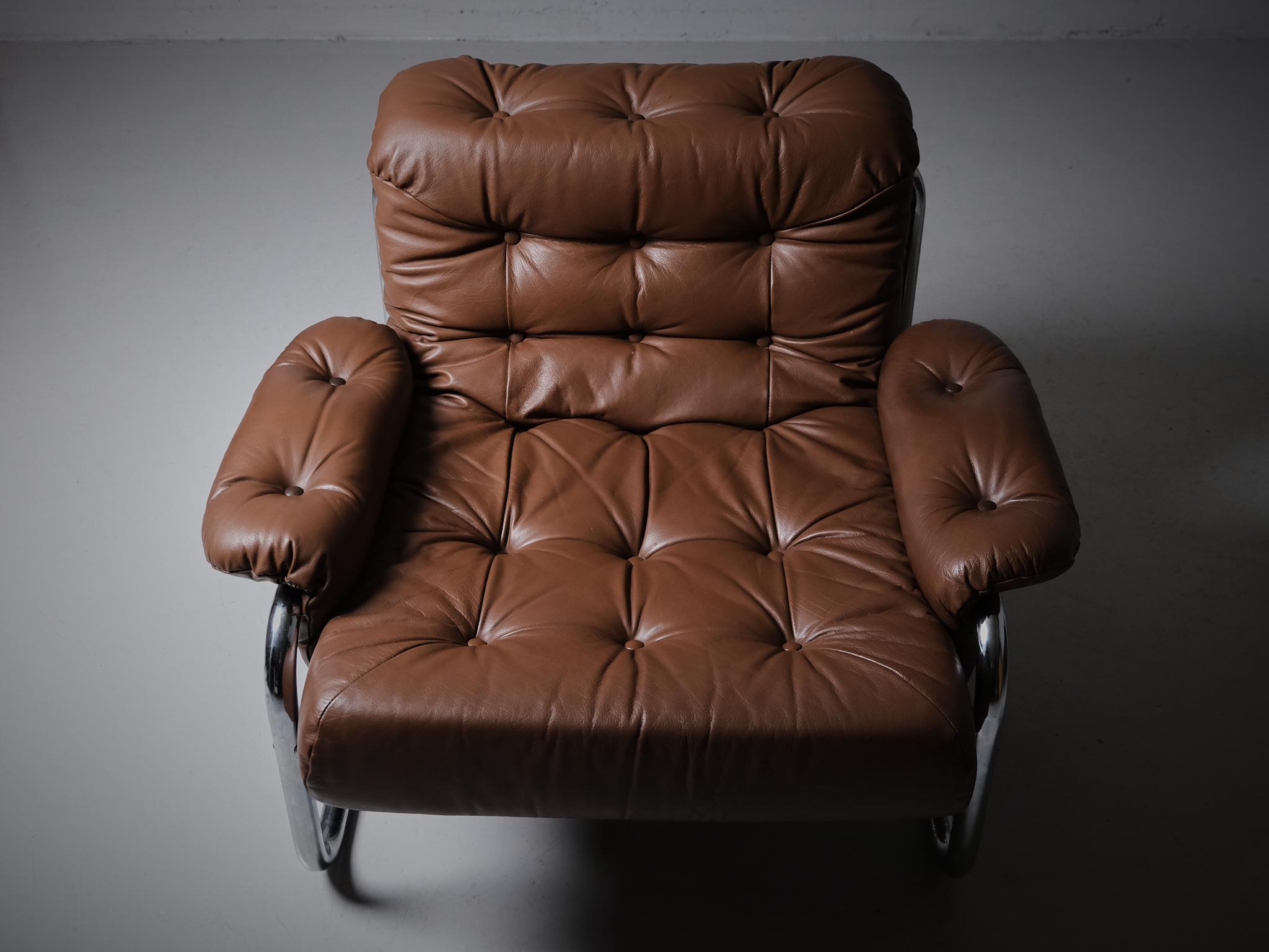 20th Century Lounge chair by John Bertil Häggström for IKEA, Sweden, 1970s For Sale