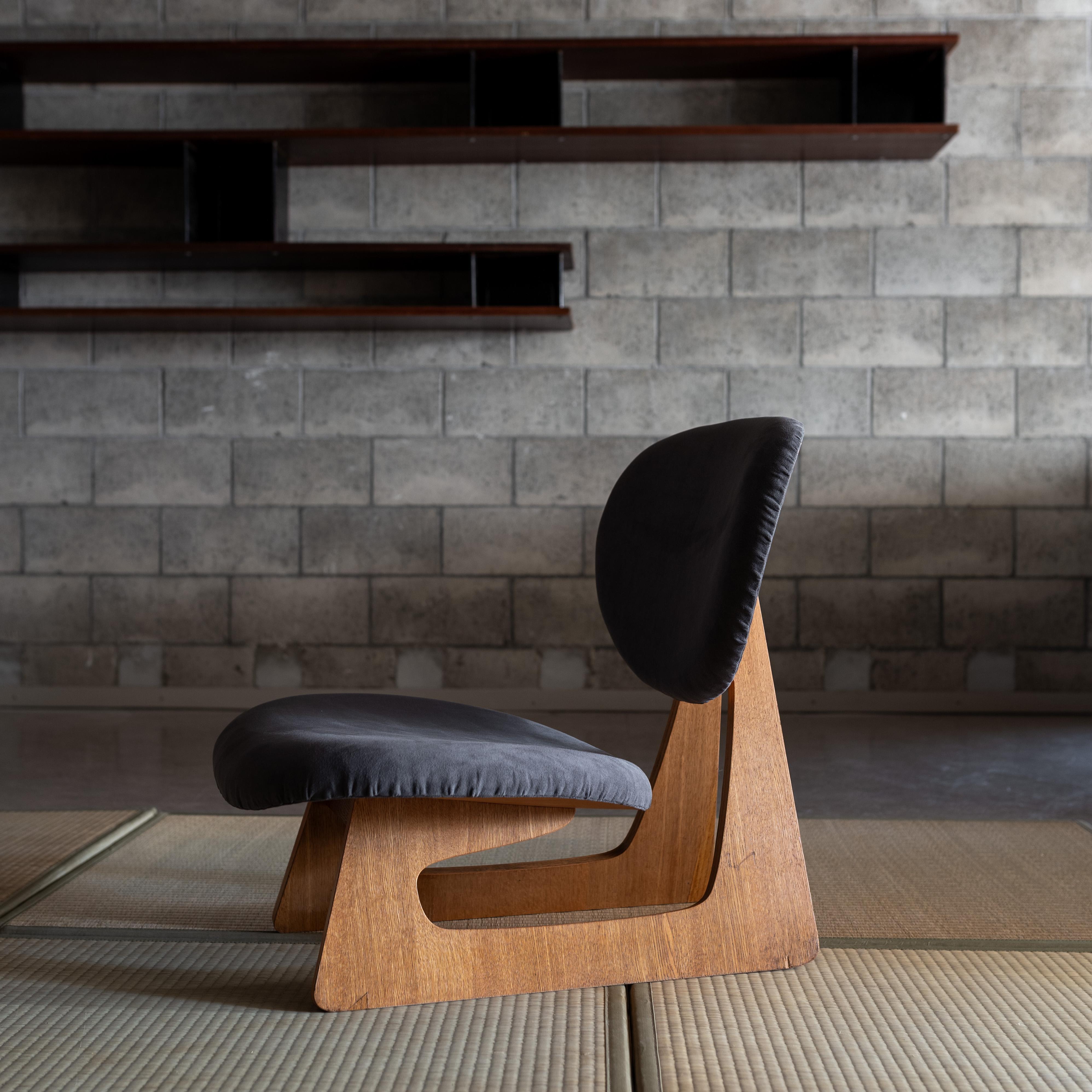 Mid-20th Century Lounge Chair, by Junzo Sakakura and  Daisaku Cho, Japan 1960s