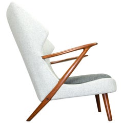 Lounge Chair by Kurt Olsen for Slagelse Mobelvaerk, 1950s