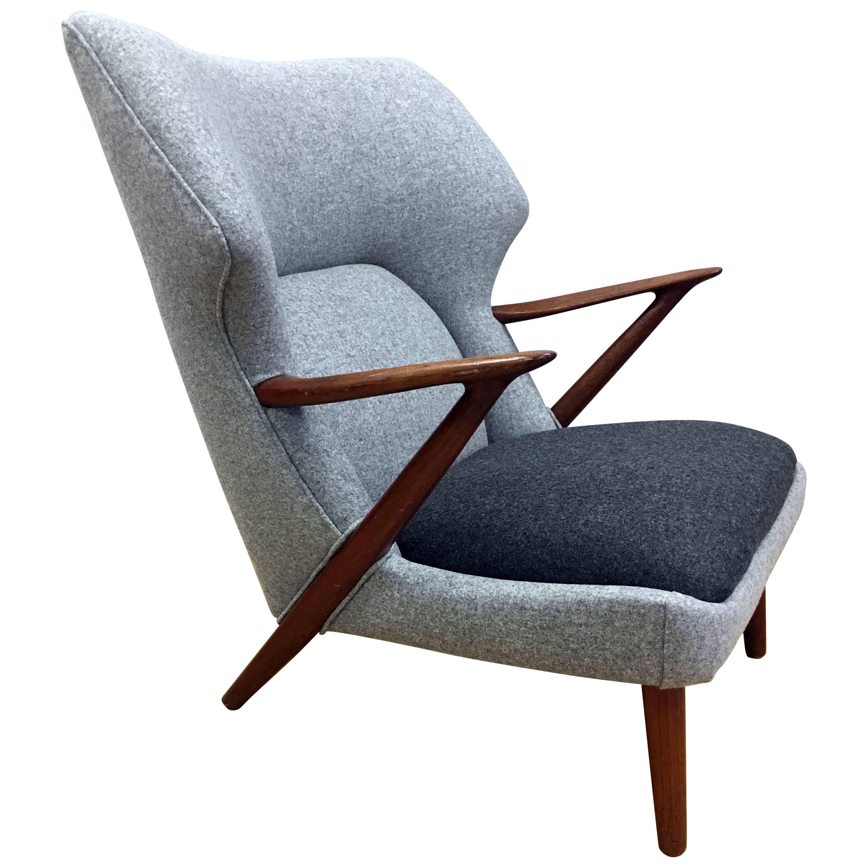 Lounge Chair by Kurt Olsen for Slagelse Mobelvaerk