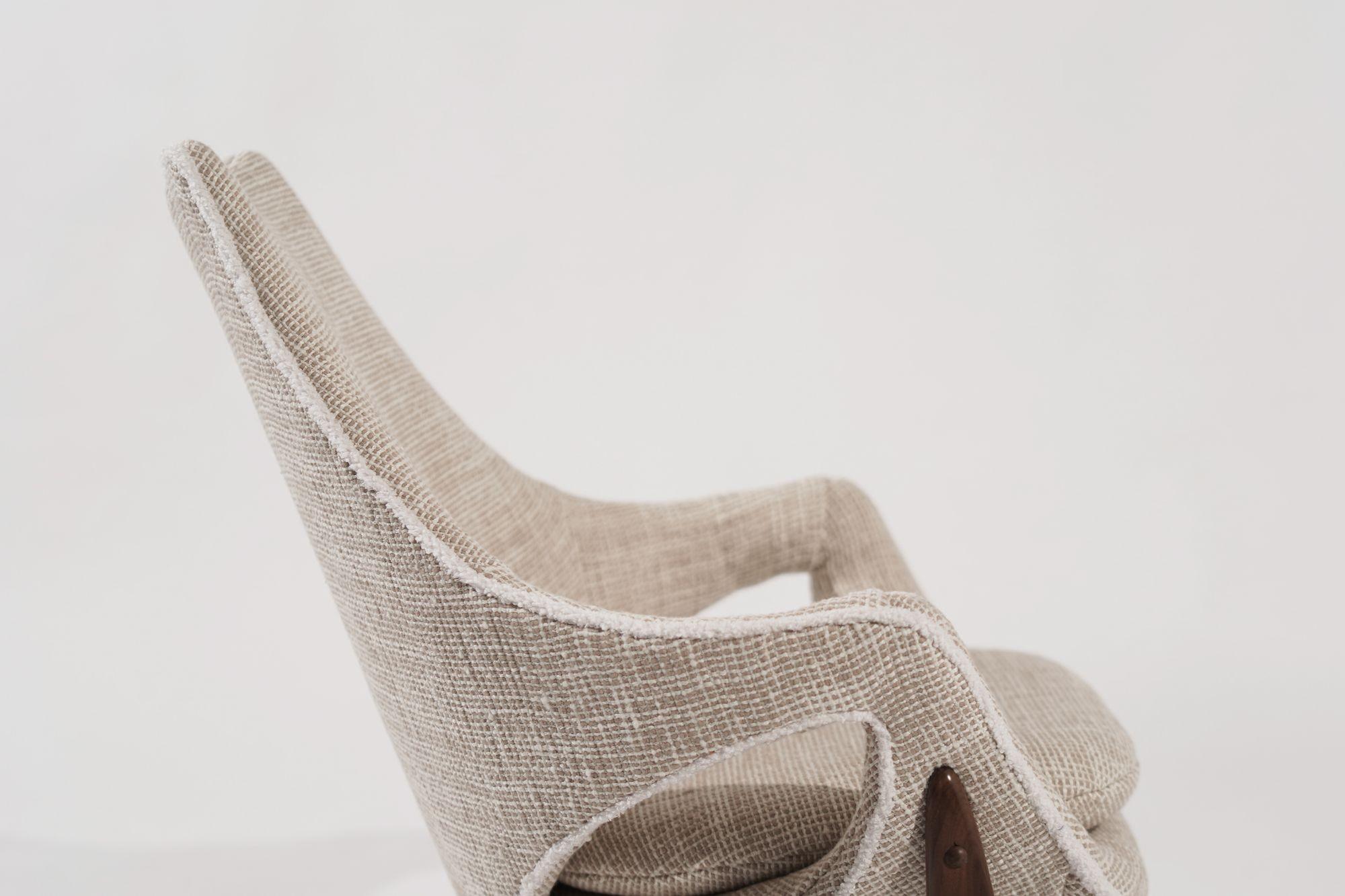 Wool Lounge Chair by Luigi Tiengo for Cimon, Montreal, C. 1950s
