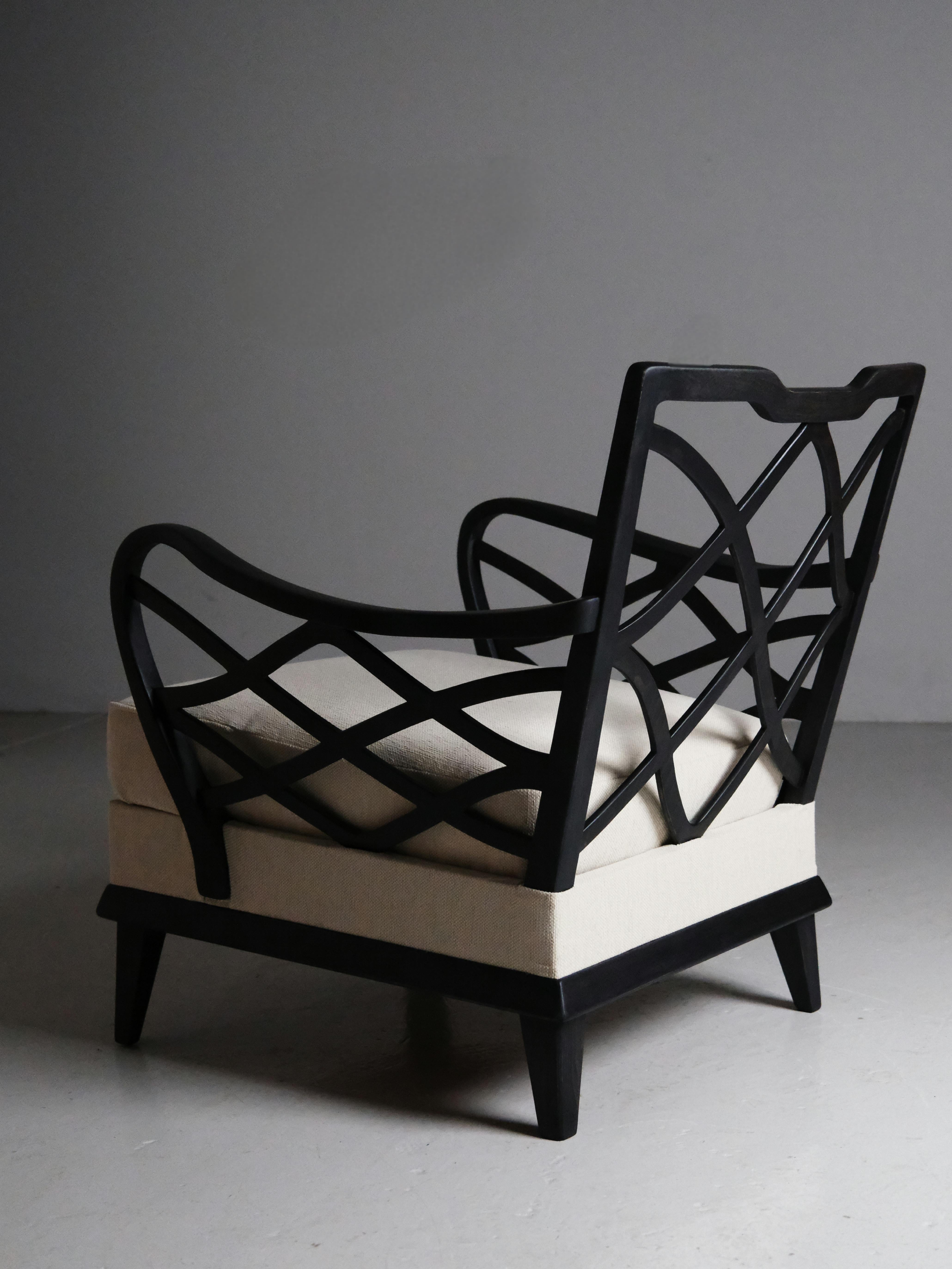 Lounge chair by Nils Enström for Bodafors, Sweden, 1940s For Sale 7