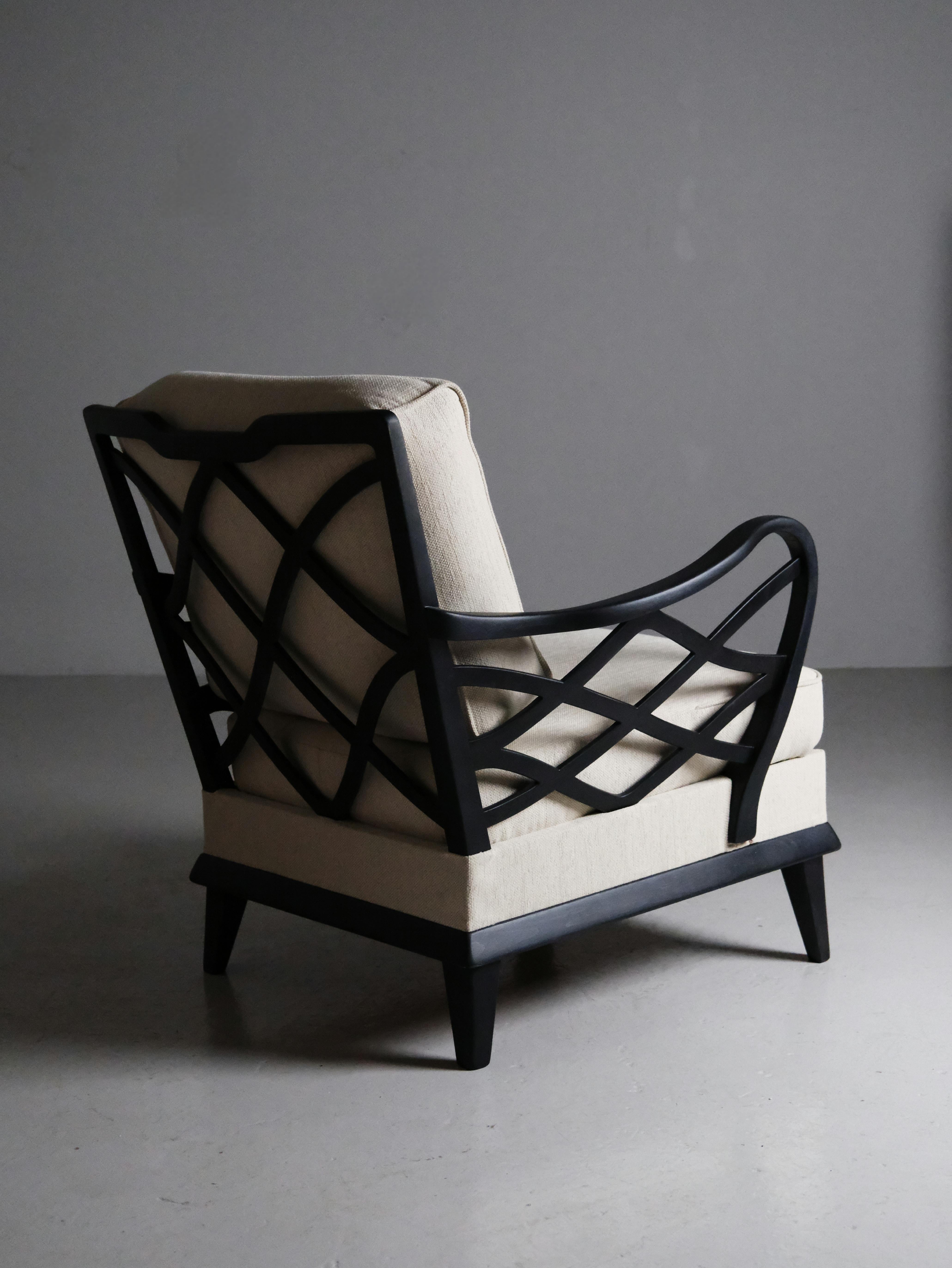 Swedish Lounge chair by Nils Enström for Bodafors, Sweden, 1940s For Sale