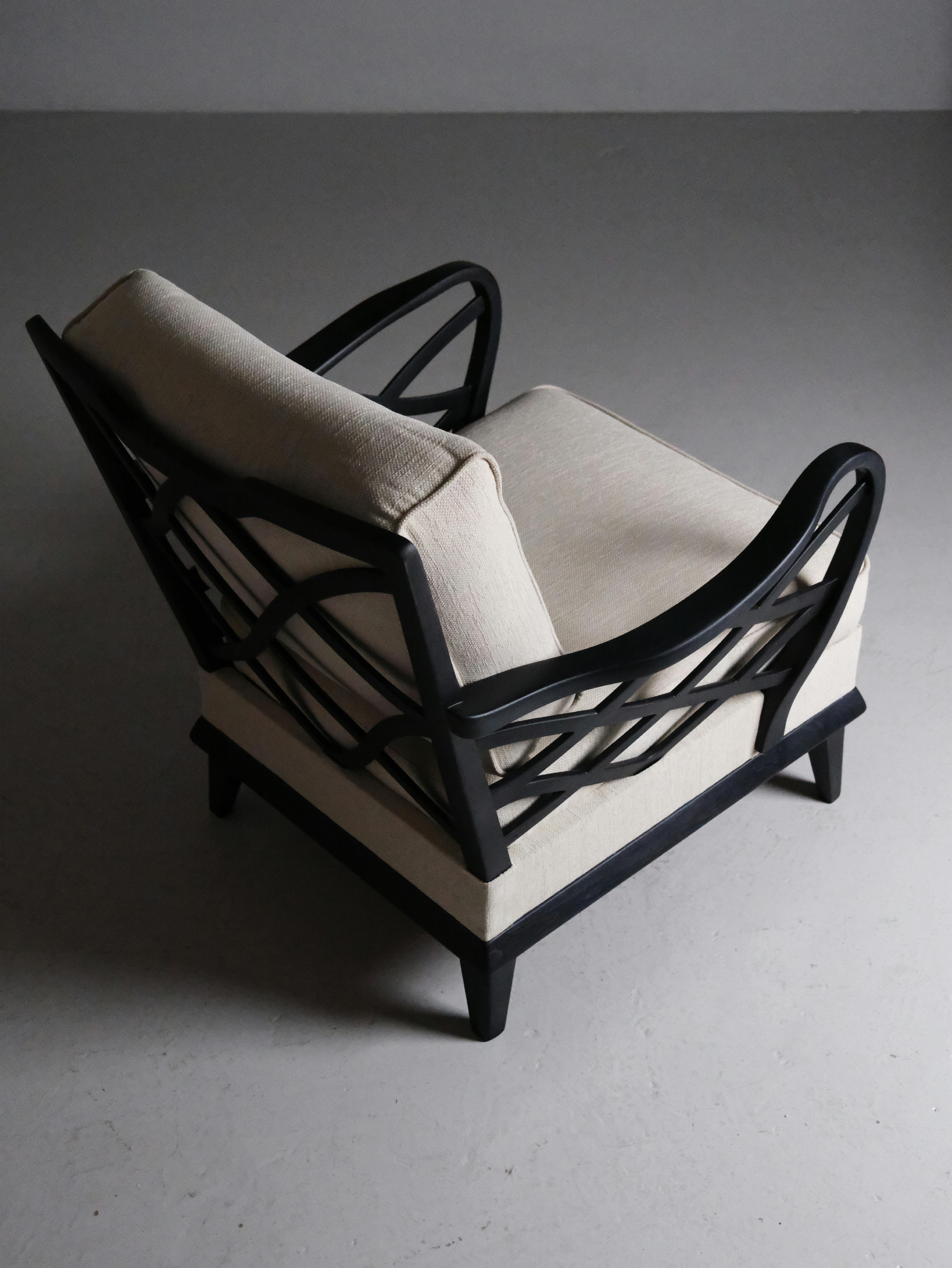 Lounge chair by Nils Enström for Bodafors, Sweden, 1940s In Good Condition For Sale In Eskilstuna, SE