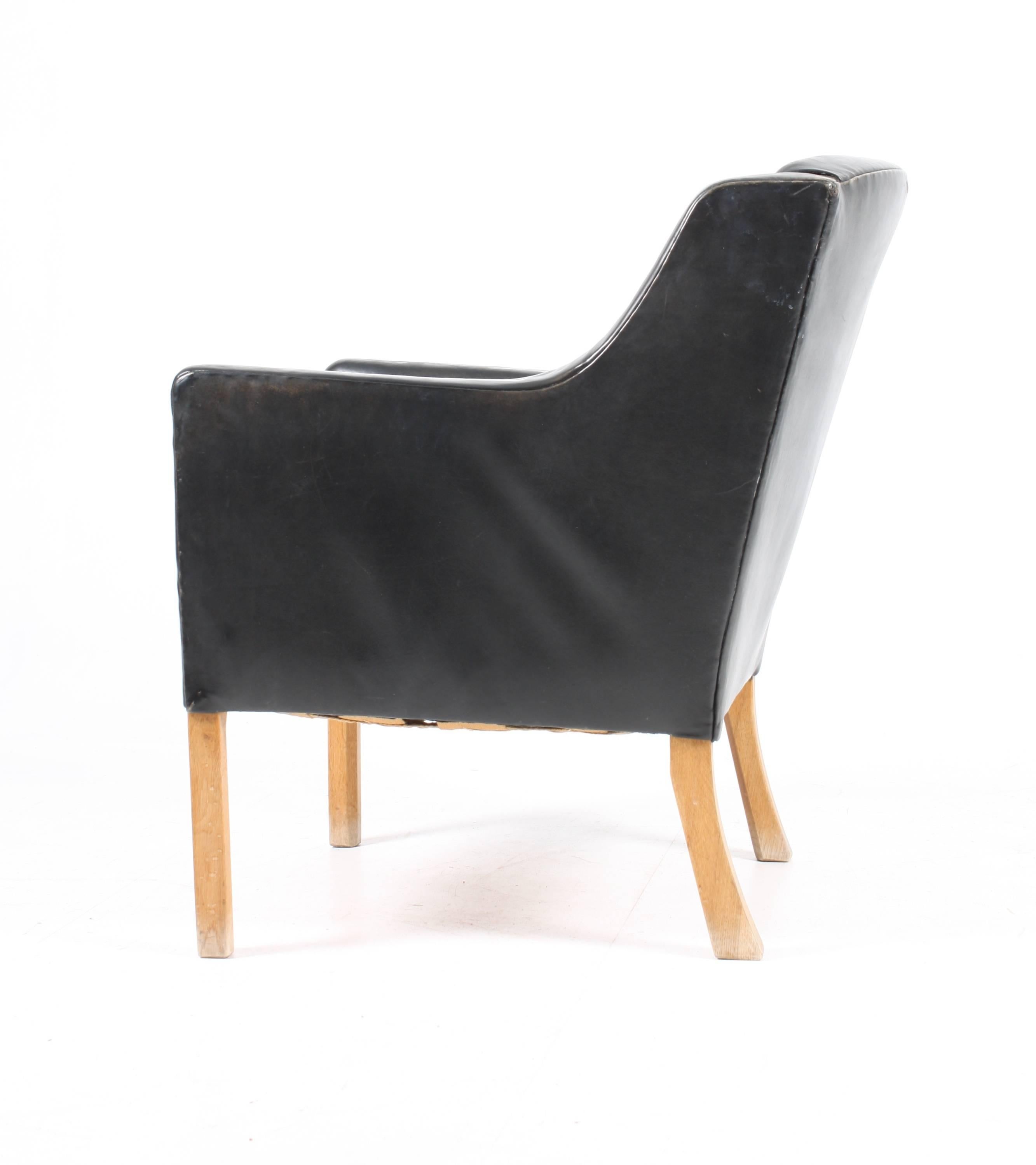 Danish Lounge Chair by Ole Wanscher For Sale