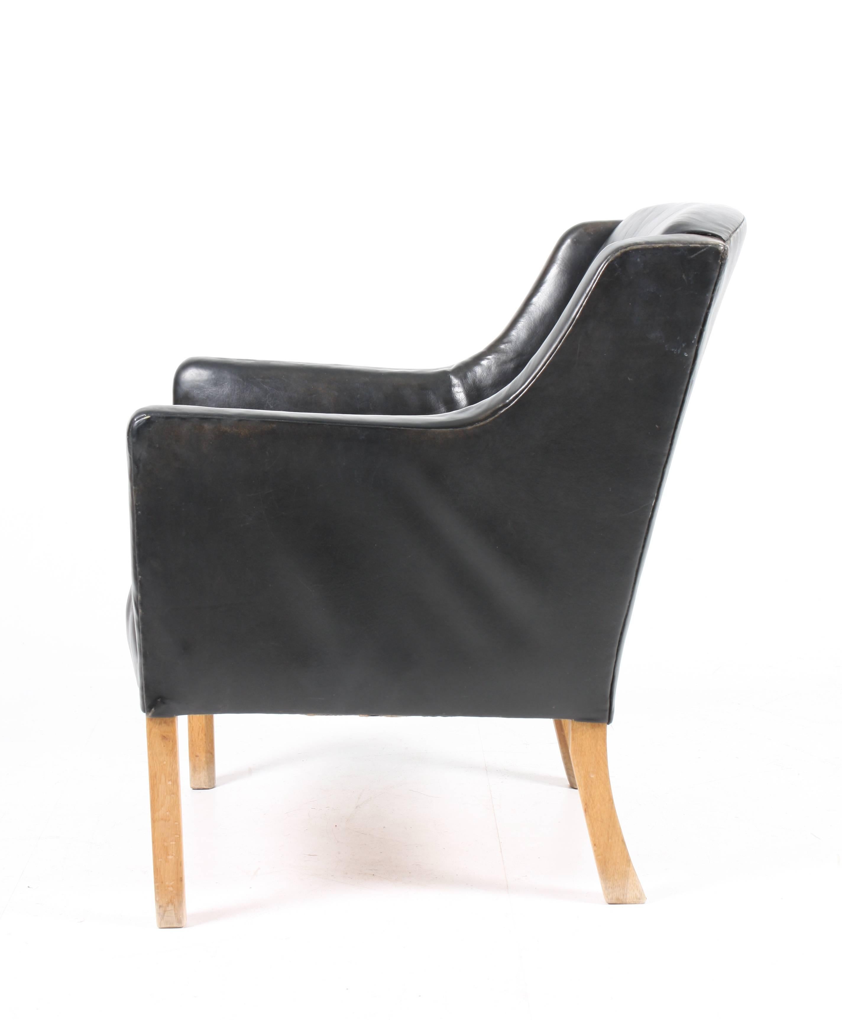 Lounge Chair by Ole Wanscher In Excellent Condition In Lejre, DK