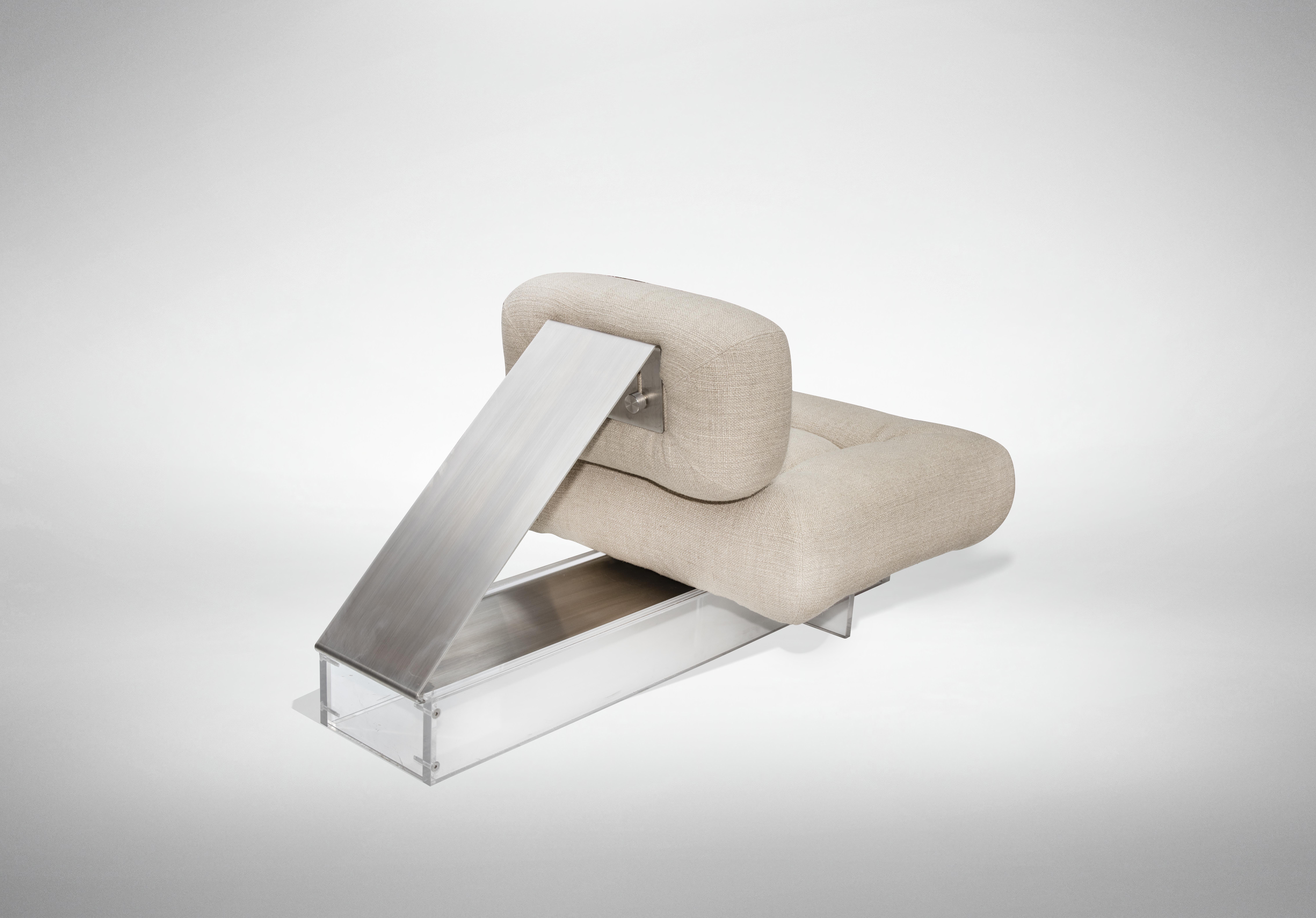 Lounge Chair by Oscar and Anna Maria Niemeyer, 1977 In Good Condition In Roma, IT