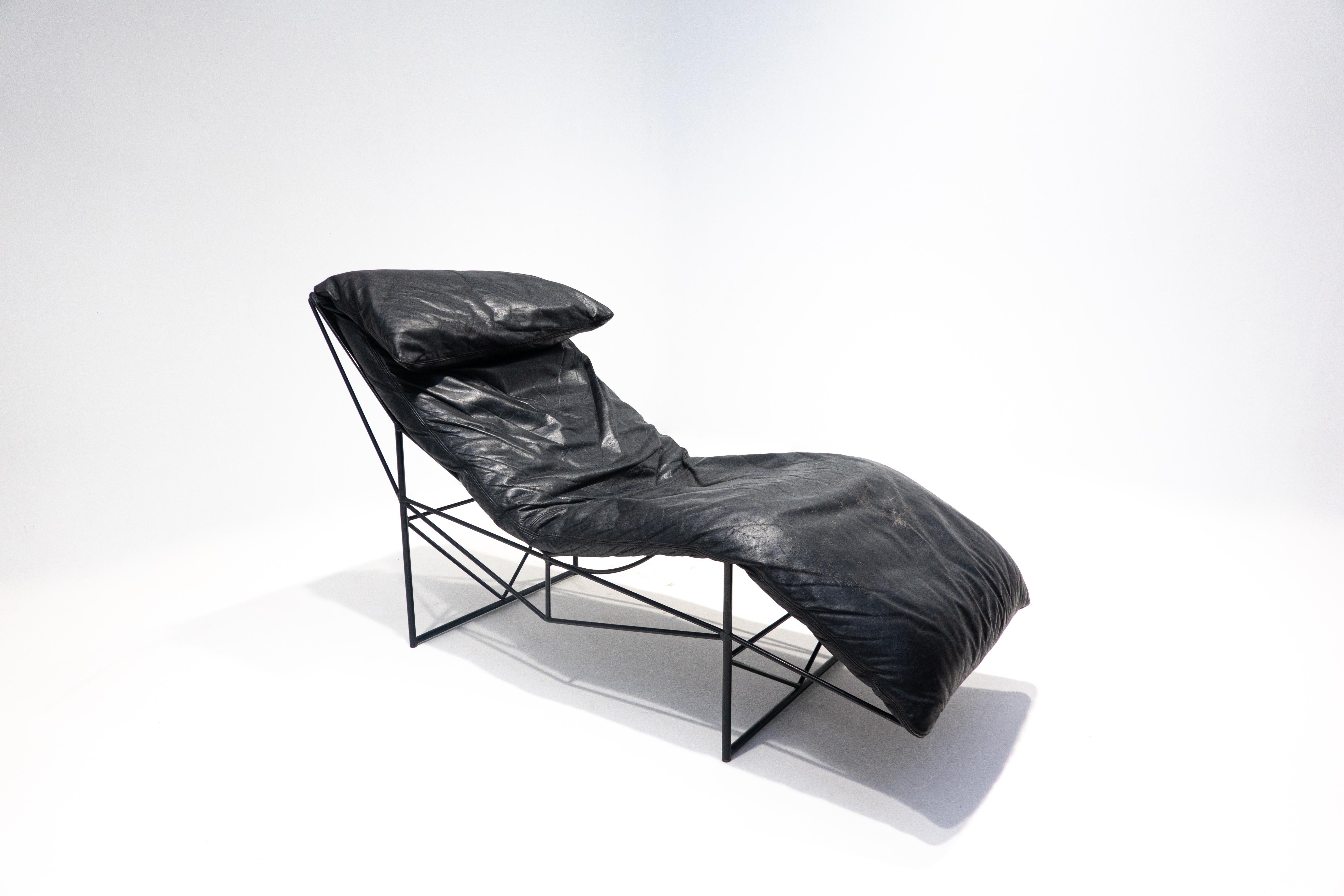 Lounge Chair by Paolo Passerini for Uvet, Italy, 1985 In Good Condition In Brussels, BE