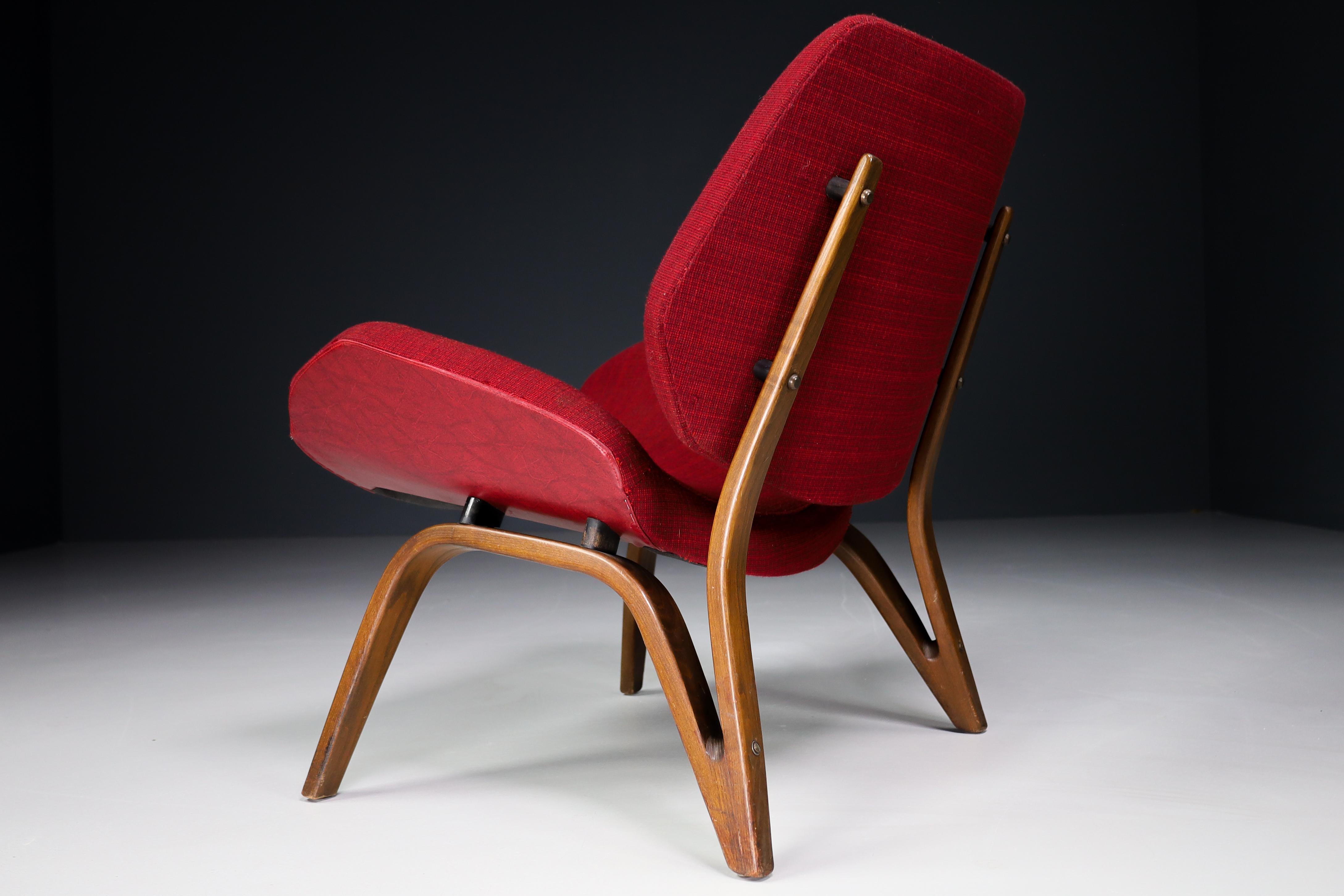 Lounge Chair by Paul Bode for Deutsche Federholzgesellschaft, Germany, 1954 3
