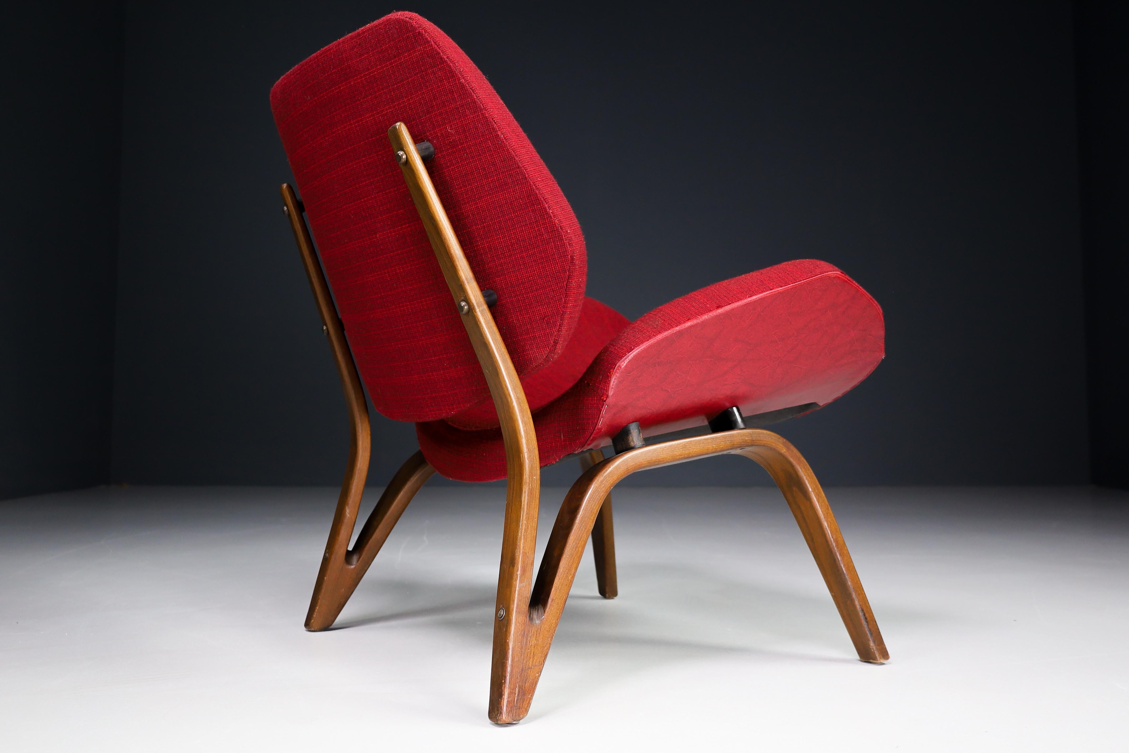 Lounge Chair by Paul Bode for Deutsche Federholzgesellschaft, Germany, 1954 1
